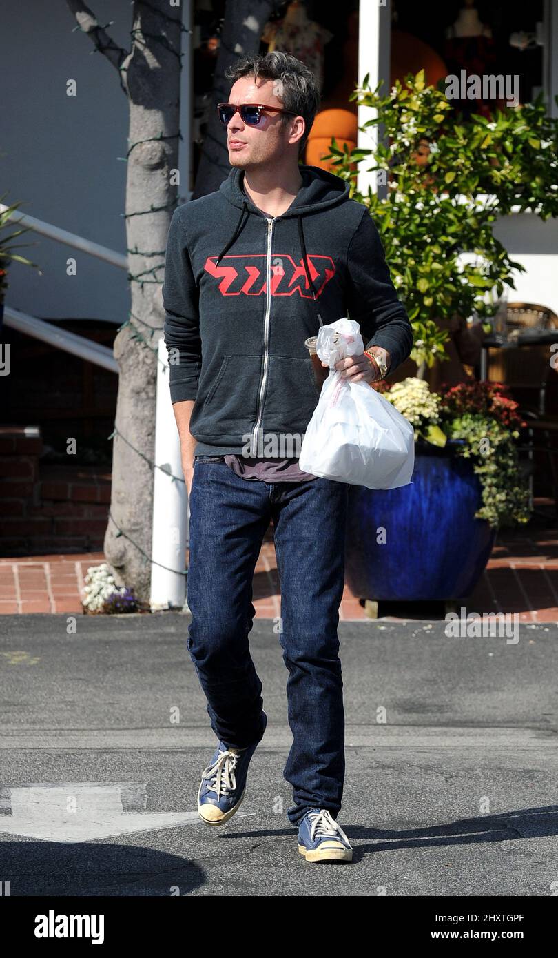 Balthazar Getty leaving Fred Segal in Los Angeles, CA. Stock Photo