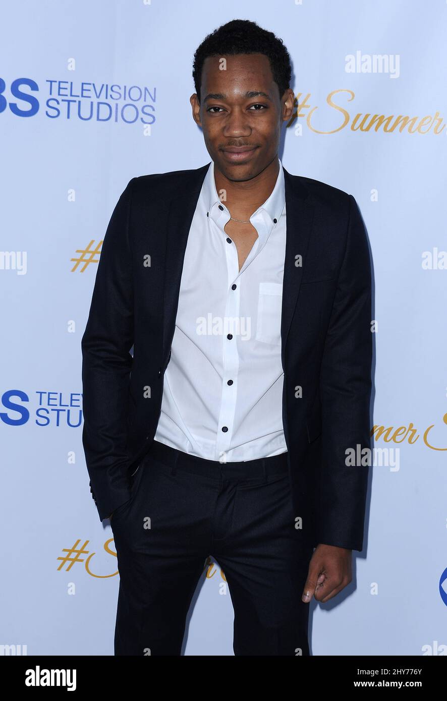 Tyler James Williams attending the CBS Summer Soiree held at The London Hotel Stock Photo