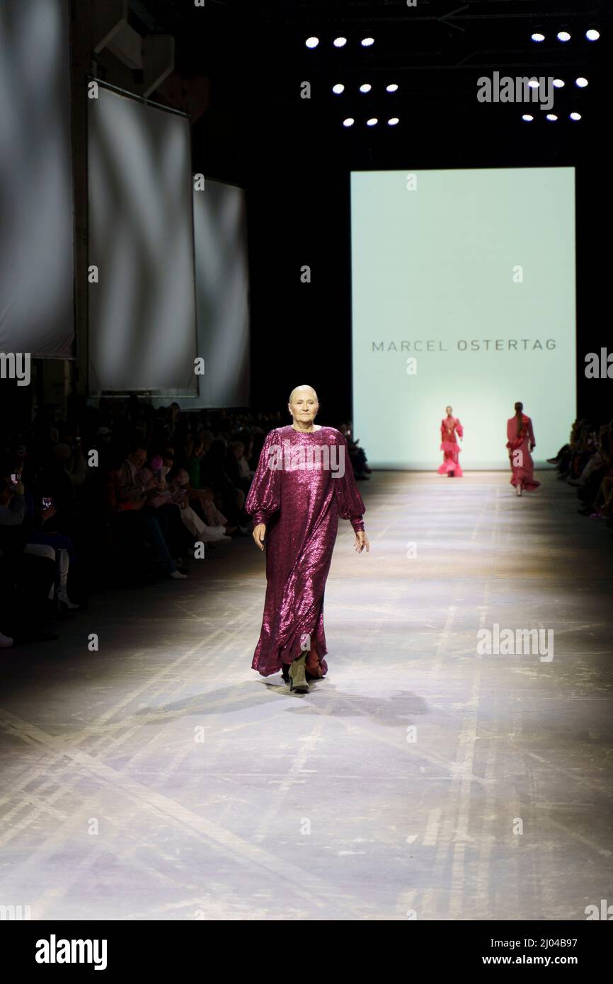 Berlin, Berlin, Germany. 15th Mar, 2022. Marcel Ostertag Fashion Show during Berlin Fashion Week Fall/Winter 2022. (Credit Image: © Beata Siewicz/Pacific Press via ZUMA Press Wire) Stock Photo