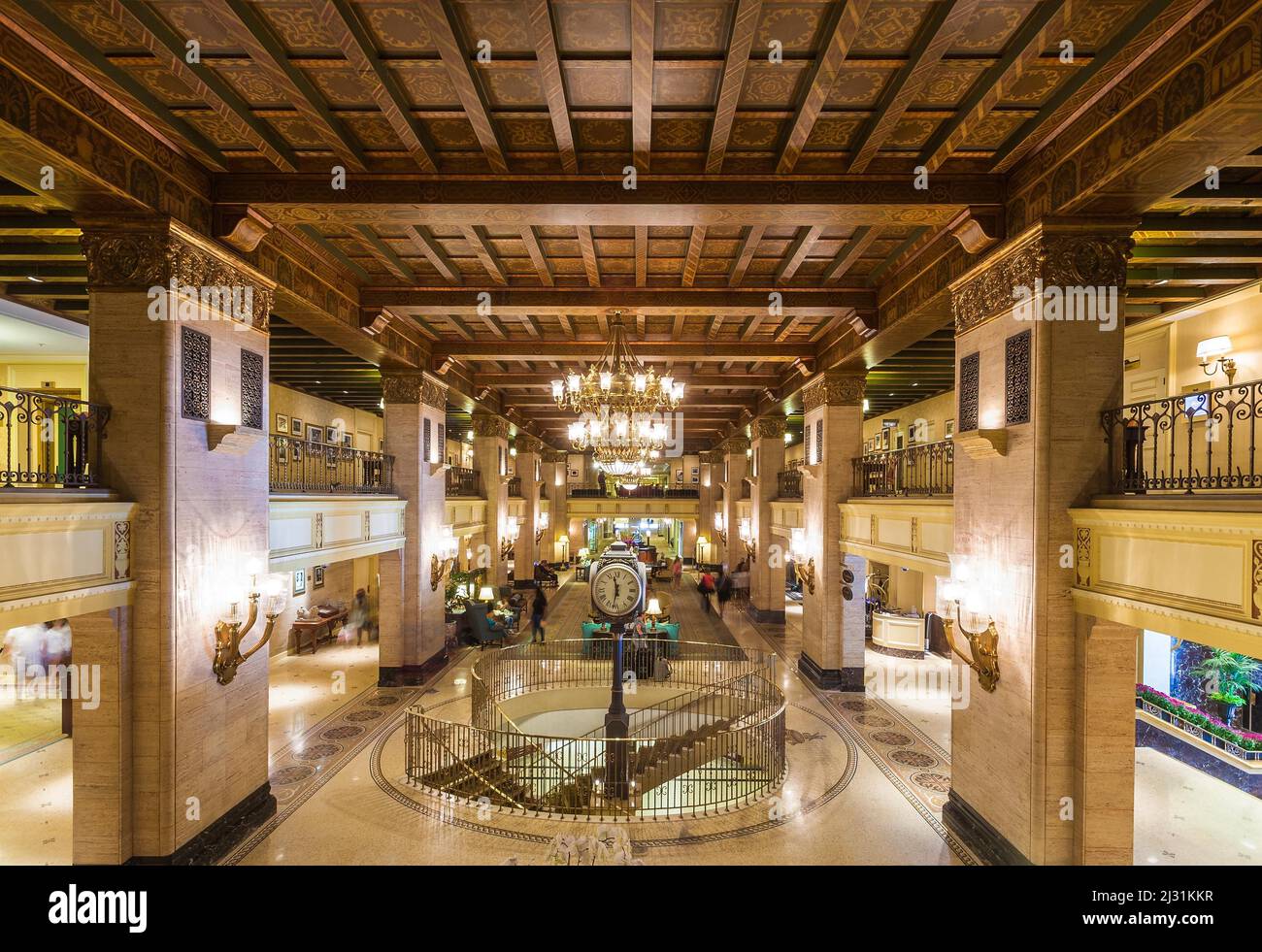 Toronto, Fairmont Royal York Hotel, Lobby Stock Photo