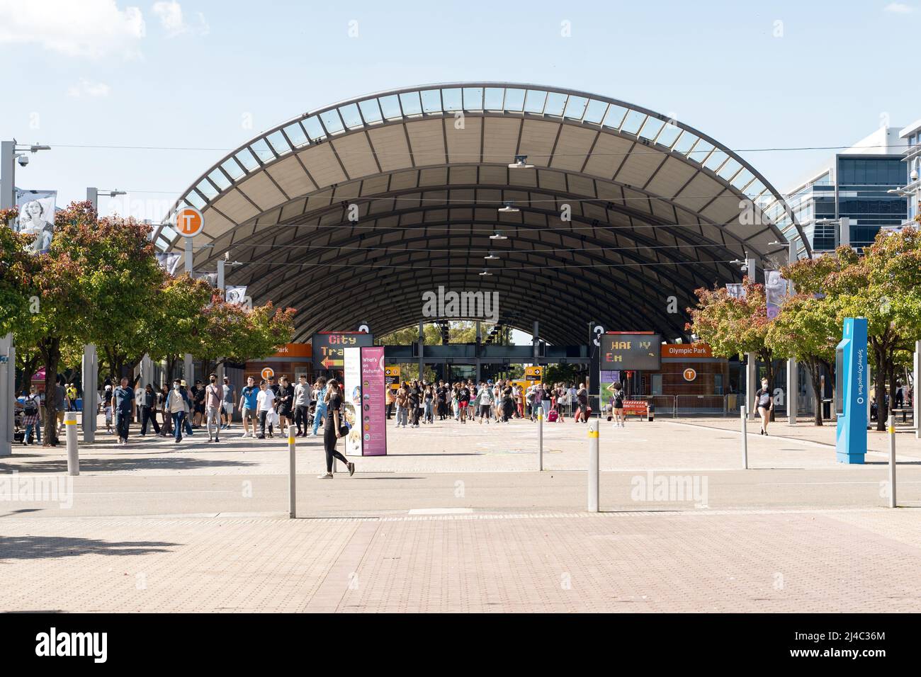 Images      Images     Photos     Illustrations     Vectors     Video  Olympic Park Train Station, Sydney, Australia Stock Photo