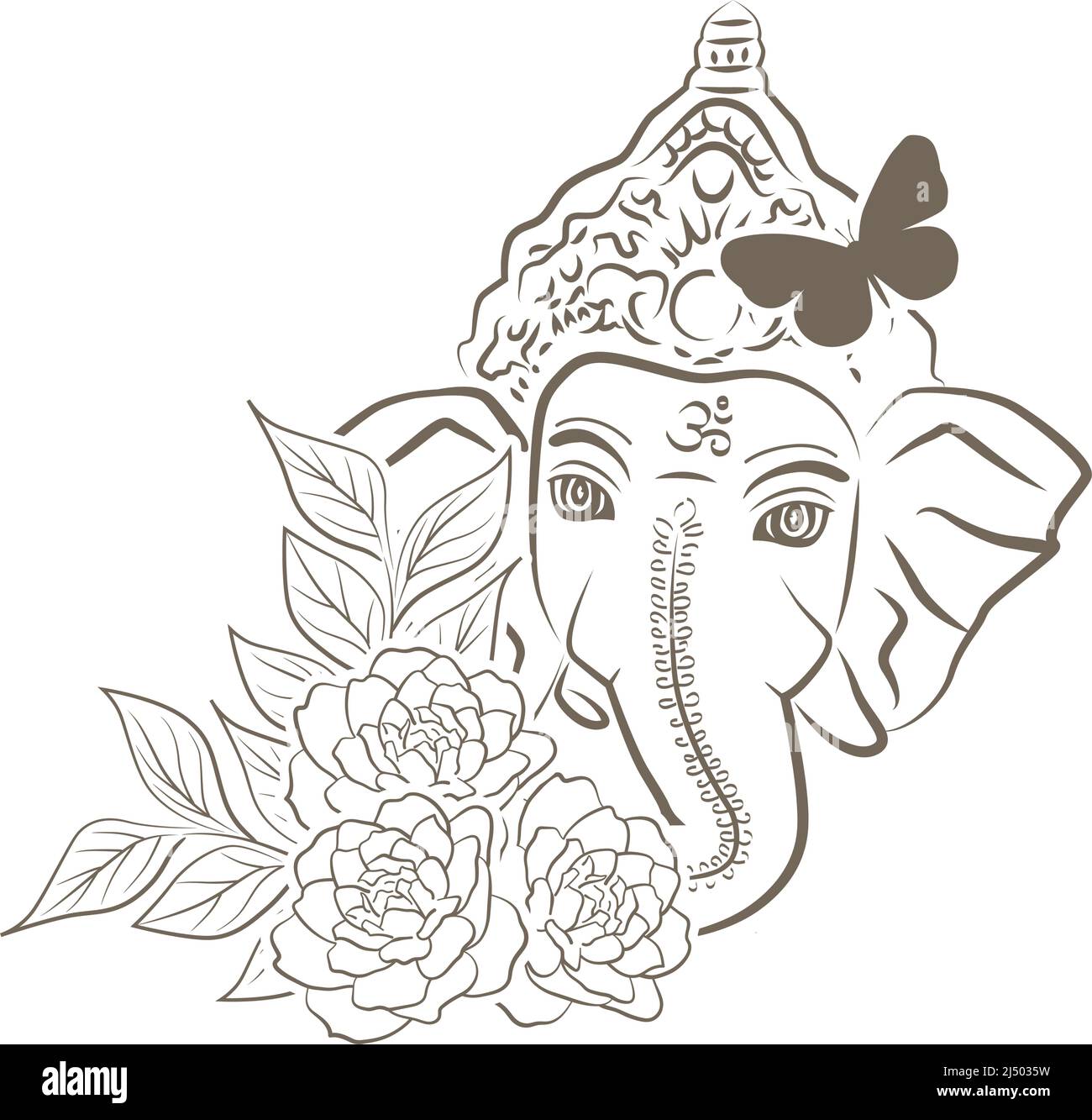 Lord Ganesha, vector Stock Vector Image & Art - Alamy