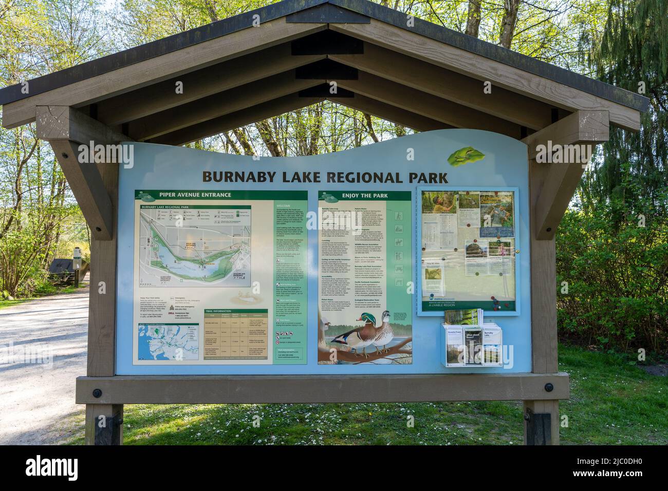 Burnaby Lake Regional Park. Burnaby, British Columbia, Canada. Stock Photo