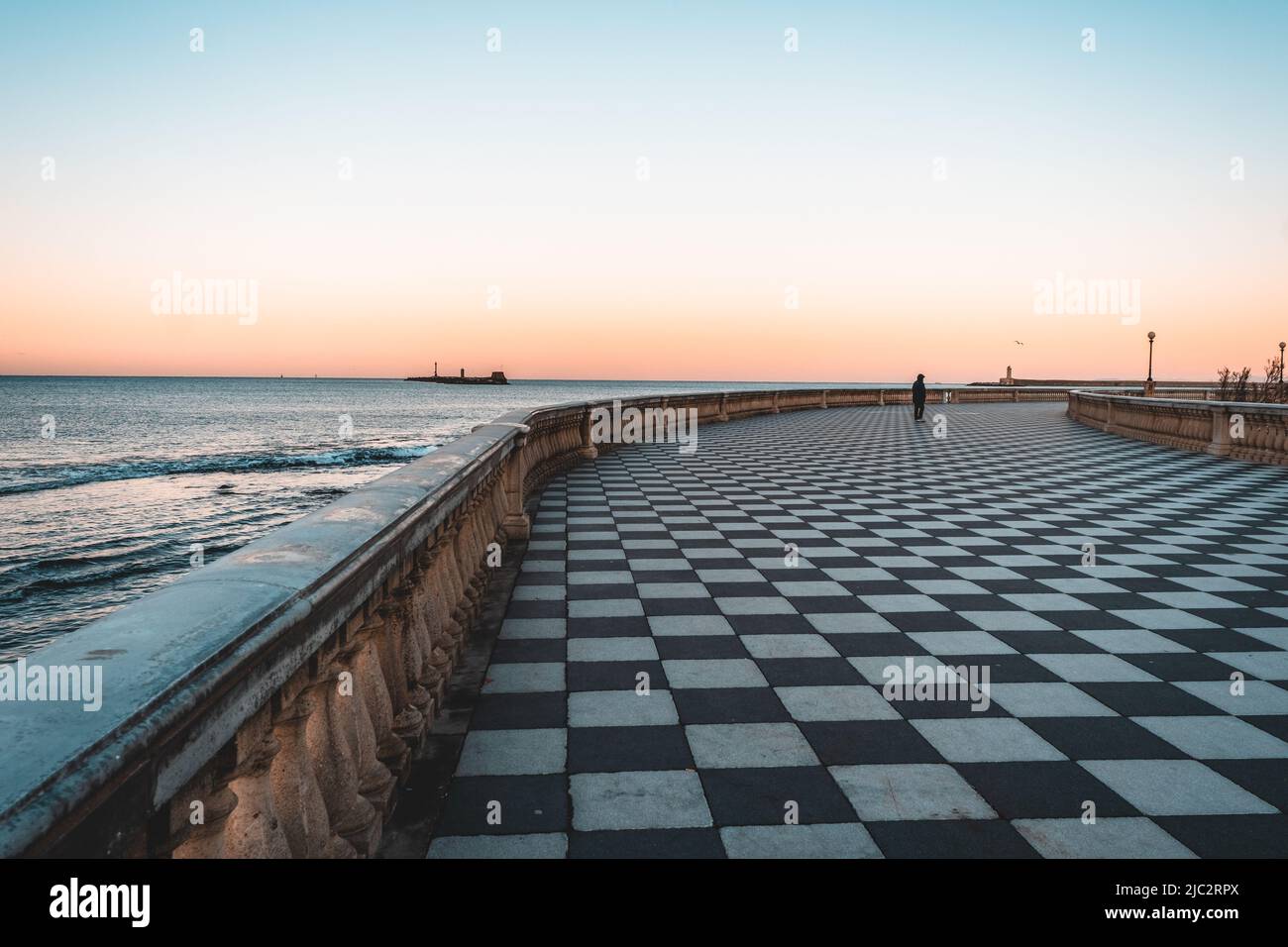 Terrazza Mascagni, Livorno, Toskana, Italien Stock Photo