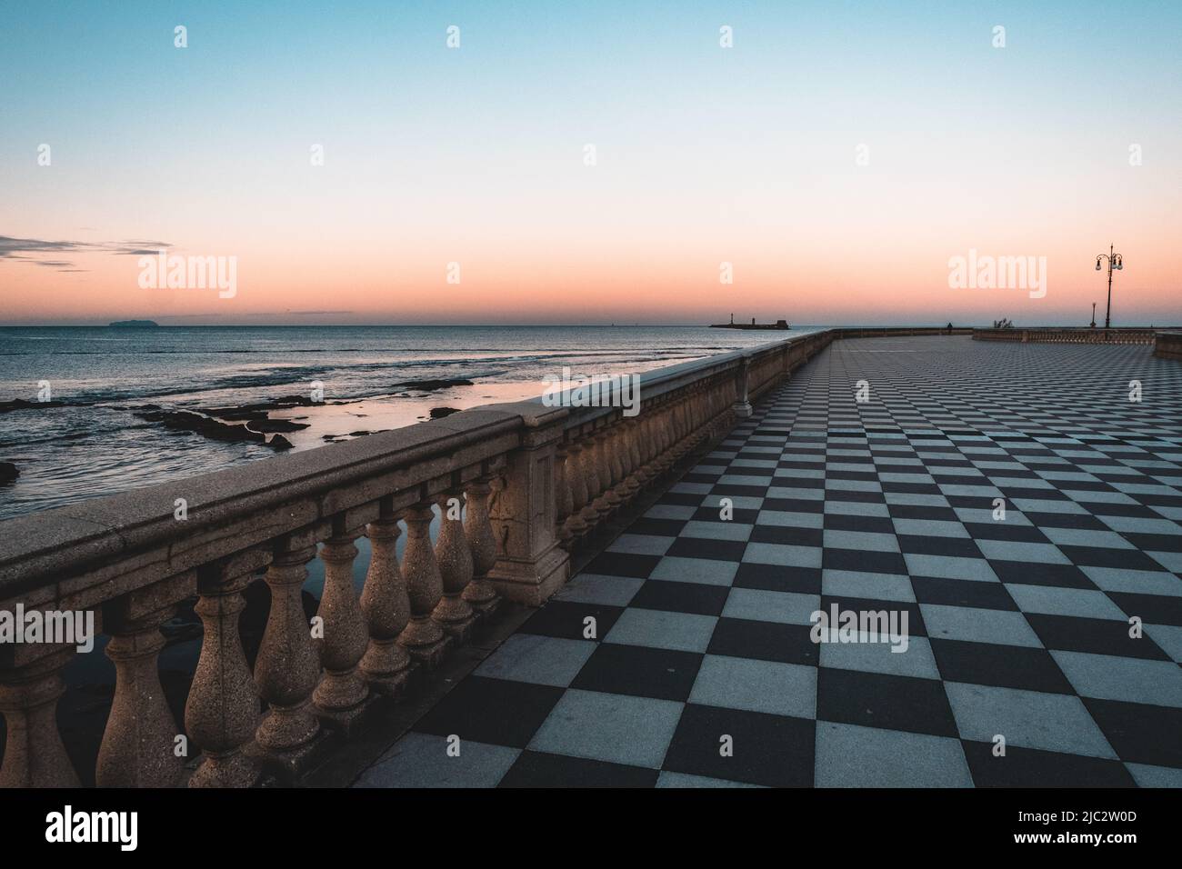 Terrazza Mascagni, Livorno, Toskana, Italien Stock Photo