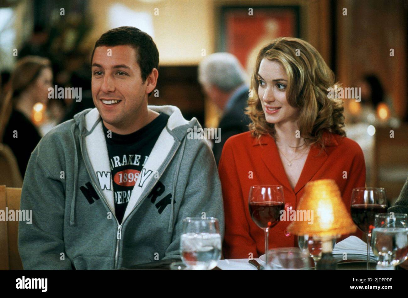 SANDLER,RYDER, MR. DEEDS, 2002, Stock Photo