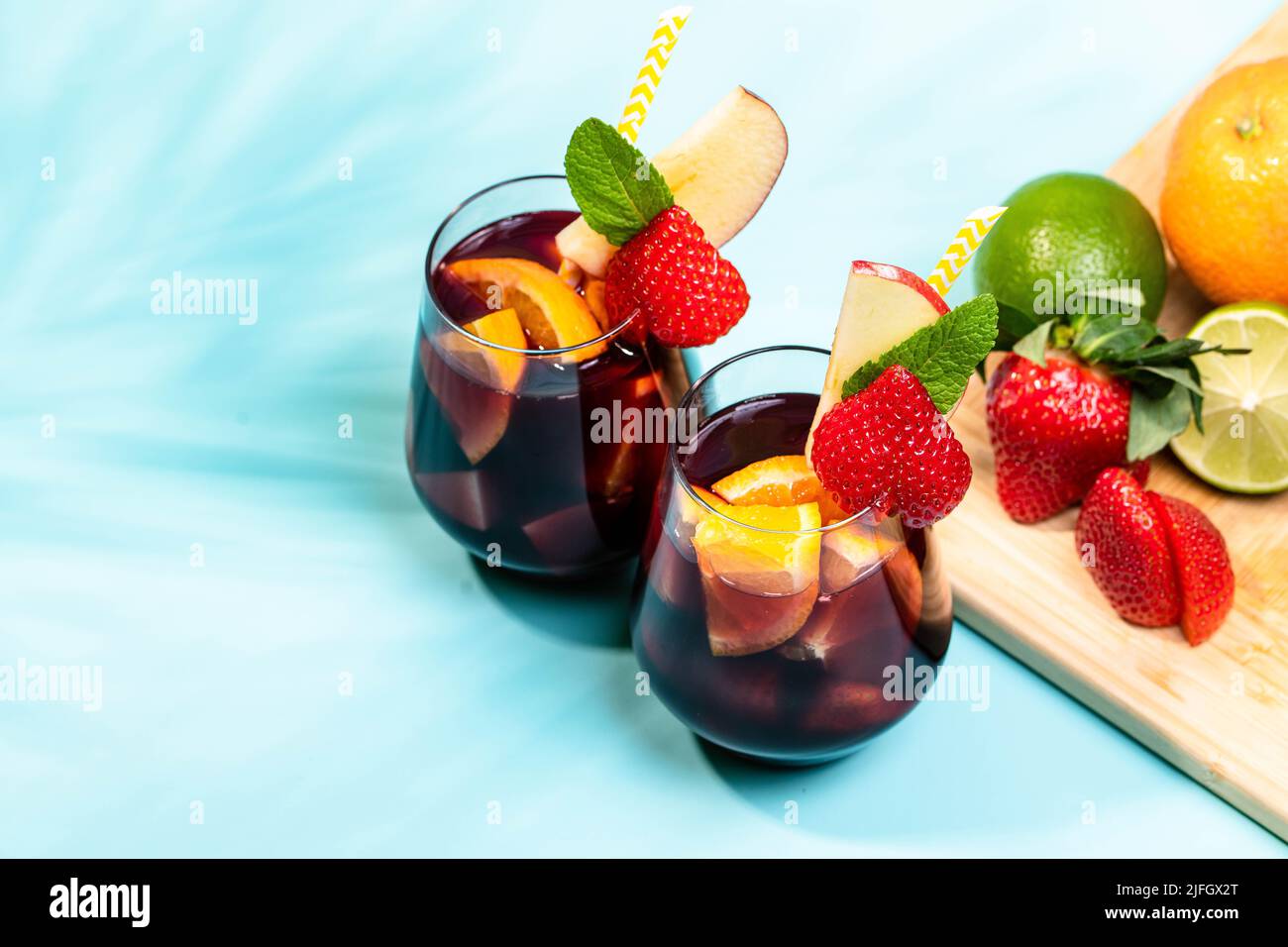 spanish traditional summer drink sangria Stock Photo