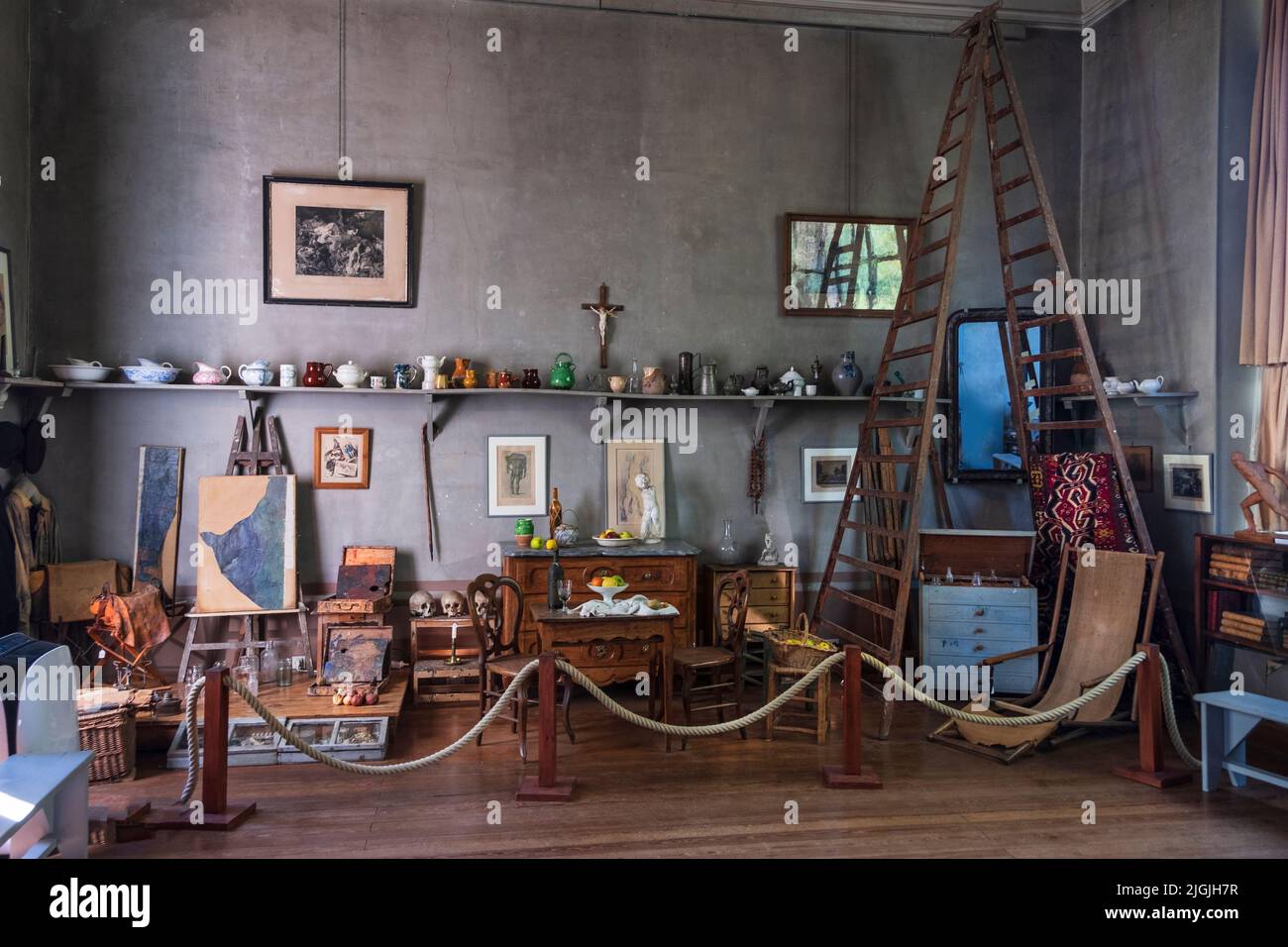 Atelier de Cezanne - art studio interior, Aix-en-Provence, France Stock Photo