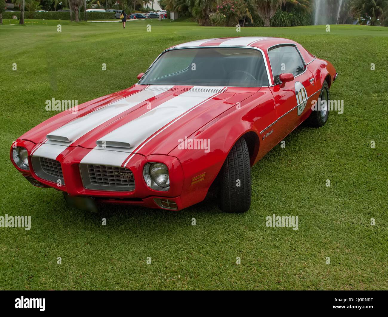 Vintage Pontiac 350 Firebird car Stock Photo