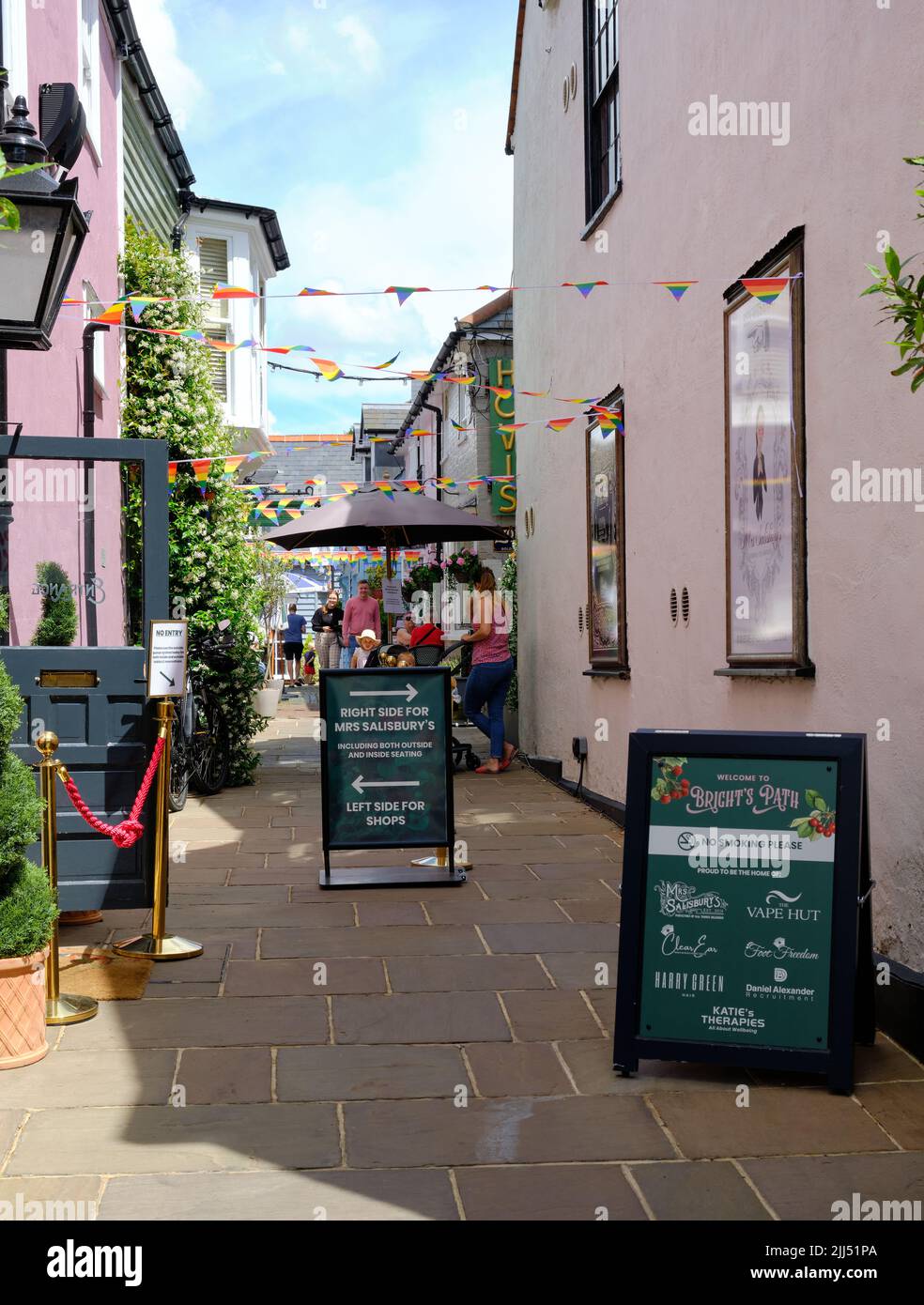 Views of Bright's Path Maldon Stock Photo