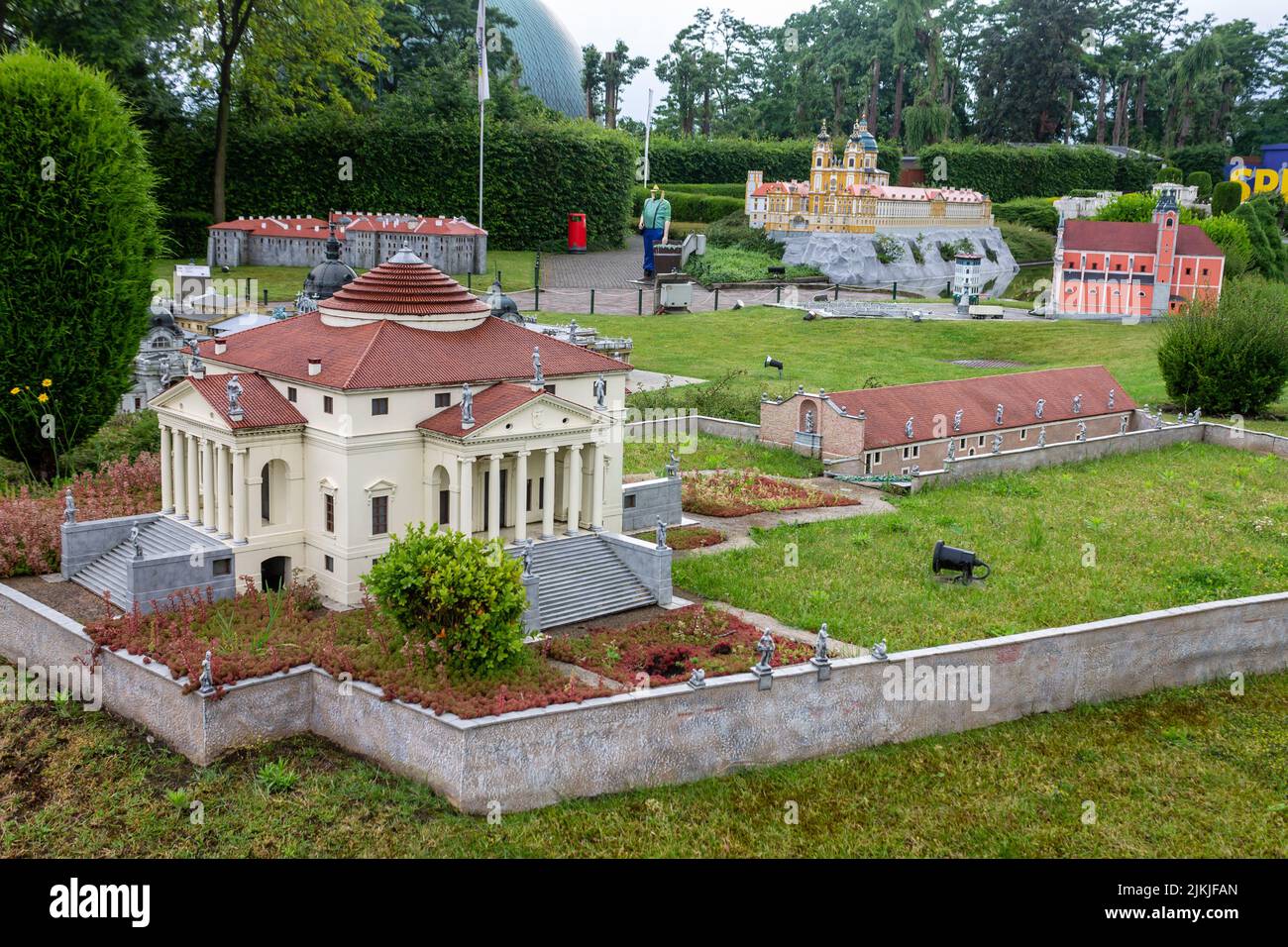 A miniature of a European building from Belgium Stock Photo