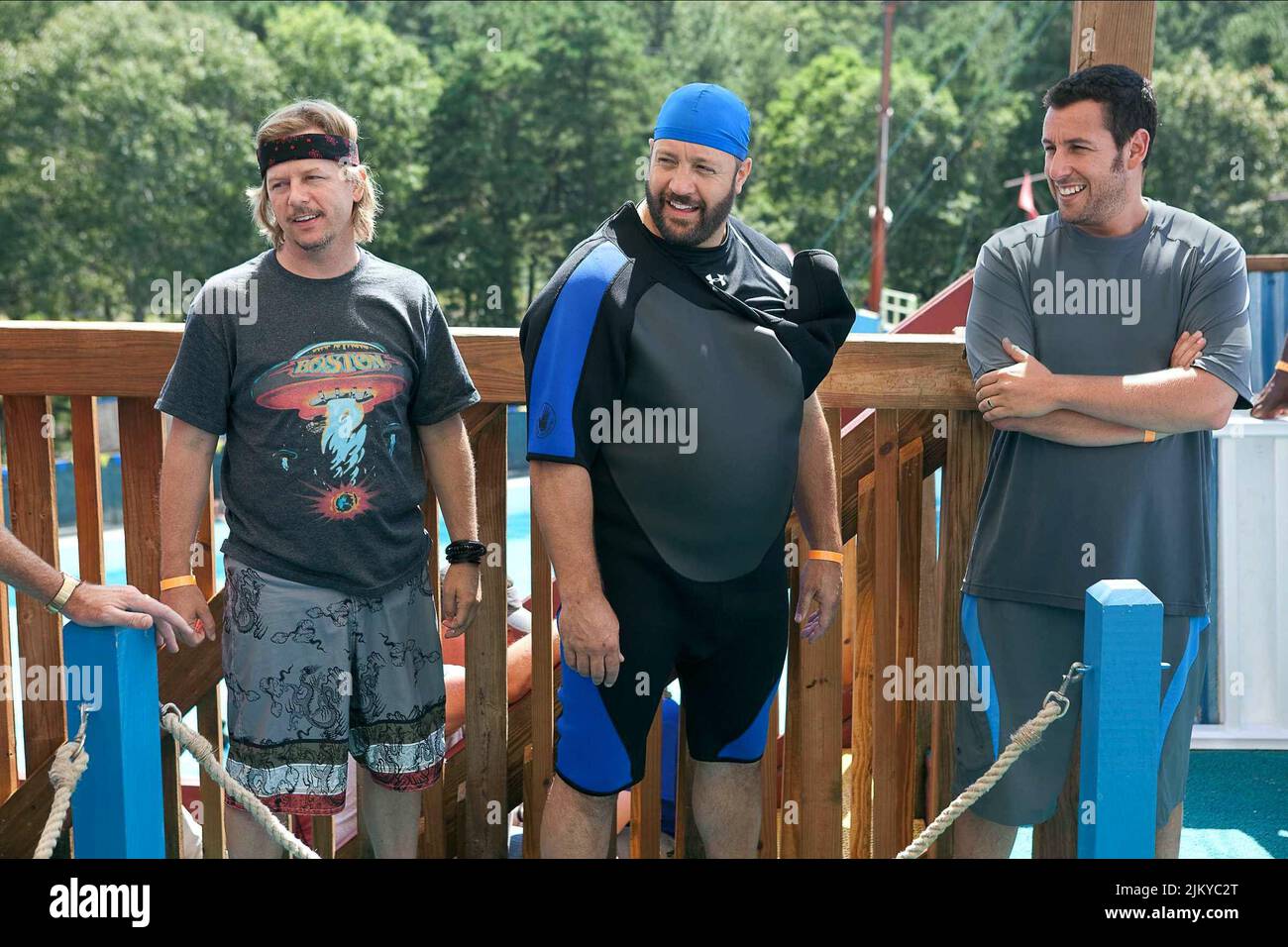 DAVID SPADE, KEVIN JAMES, ADAM SANDLER, GROWN UPS, 2010 Stock Photo