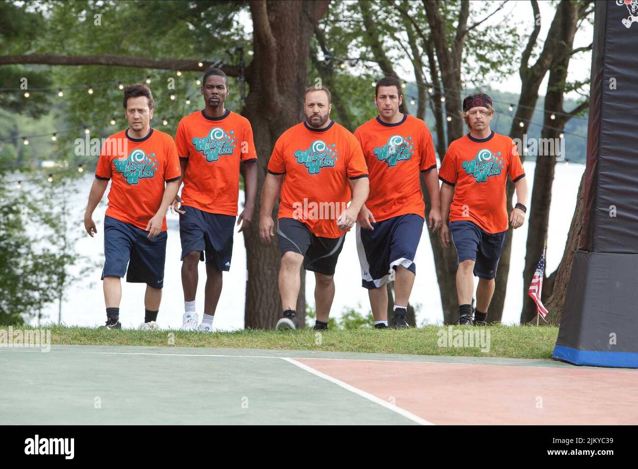 ROB SCHNEIDER, CHRIS ROCK, KEVIN JAMES, ADAM SANDLER, DAVID SPADE, GROWN UPS, 2010 Stock Photo