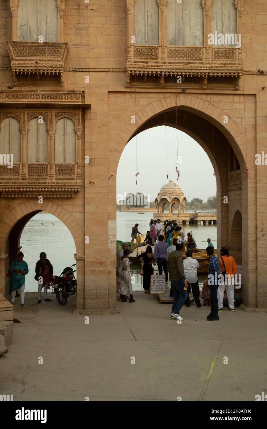 Gadi Sagar Lake Stock Photo