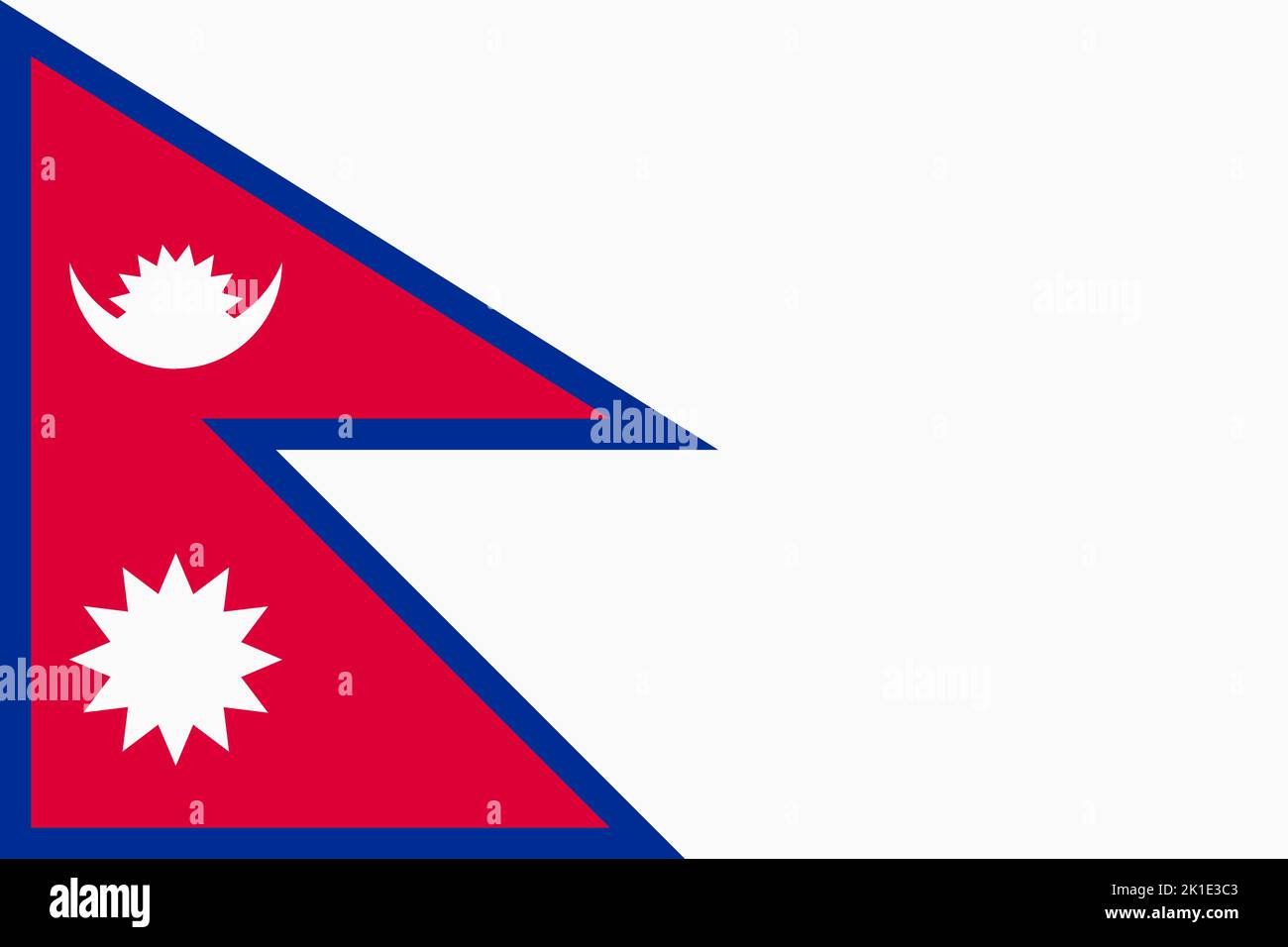 Nepal flag. Nepali national banner and patriotic symbol. Official ...