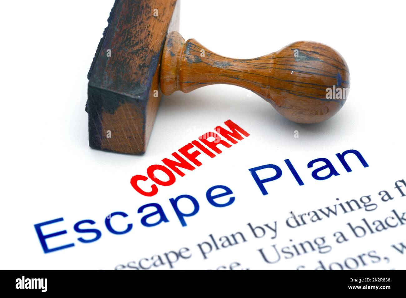 Escape plan Stock Photo