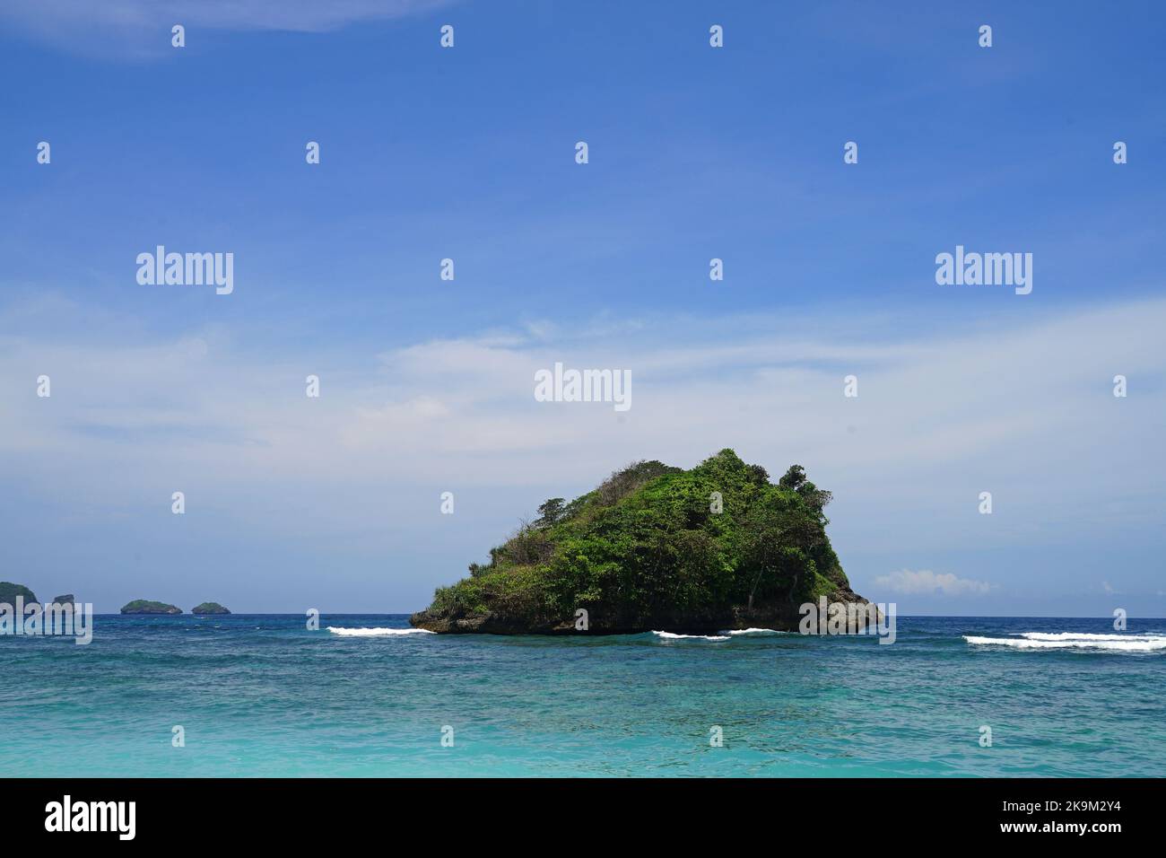 Pantai Teluk Asmara Beach, Malang, East Java, Indonesia Stock Photo