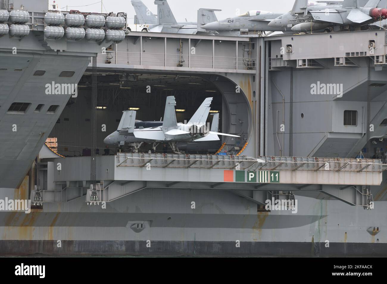 USS GERALD R FORD Stock Photo