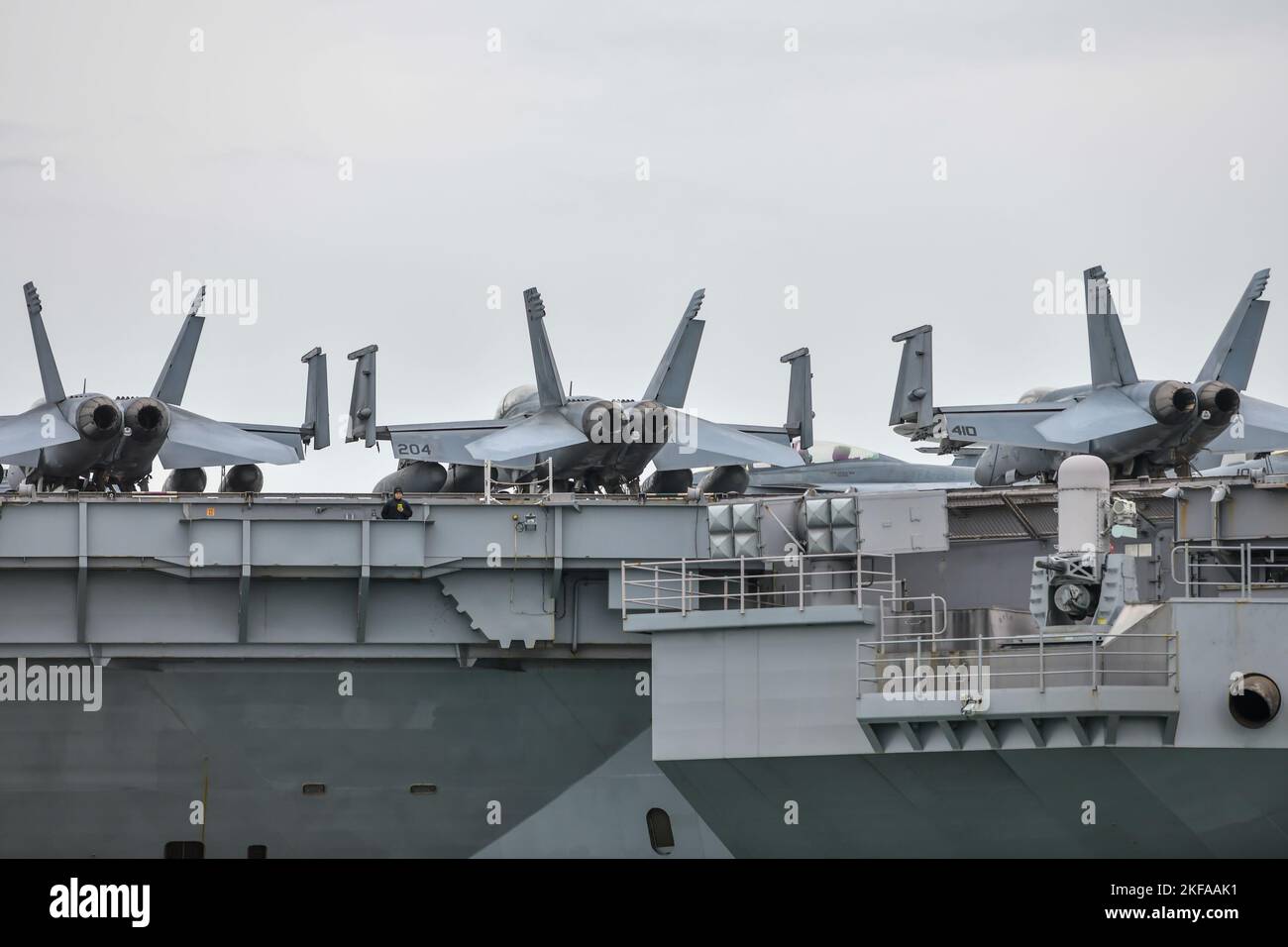 USS GERALD R FORD Stock Photo