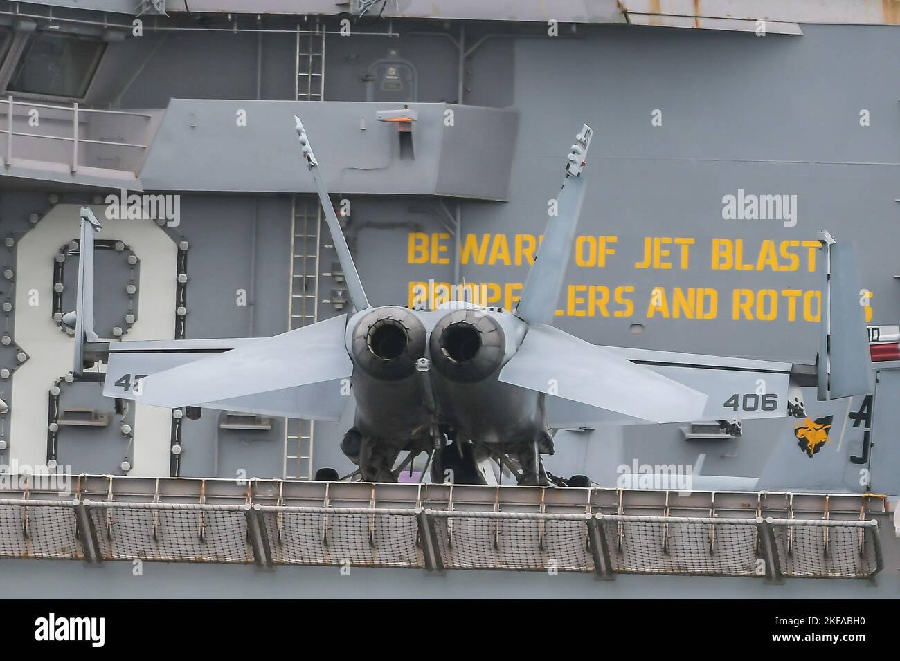 USS GERALD R FORD Stock Photo