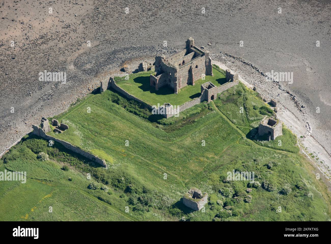 Piel Castle on Piel Island, Cumbria, 2021. Stock Photo