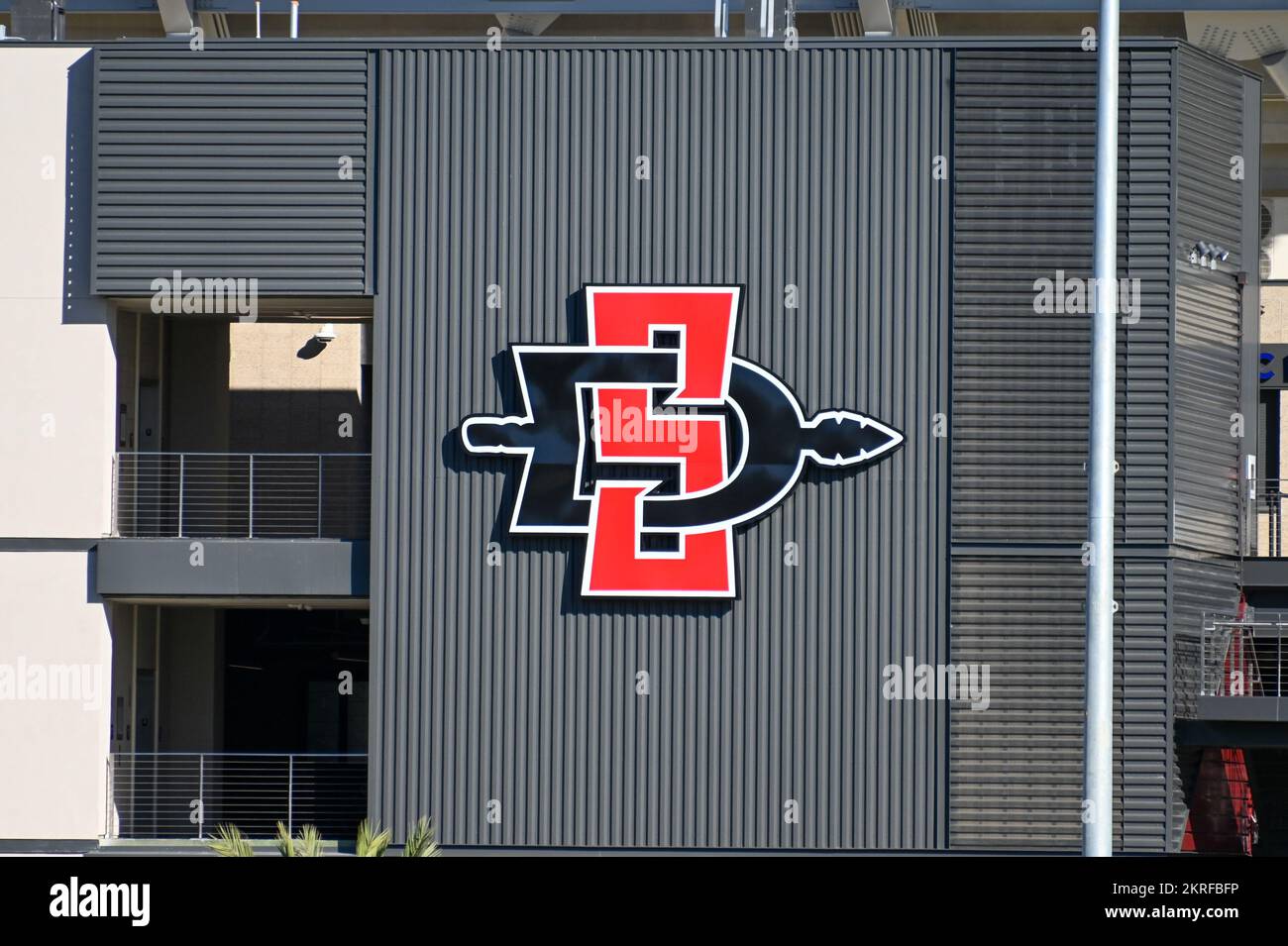 General overall view of Snapdragon Stadium, home of the San Diego State University football team and San Diego Wave FC NWSL team on Monday, Oct. 24, 2 Stock Photo