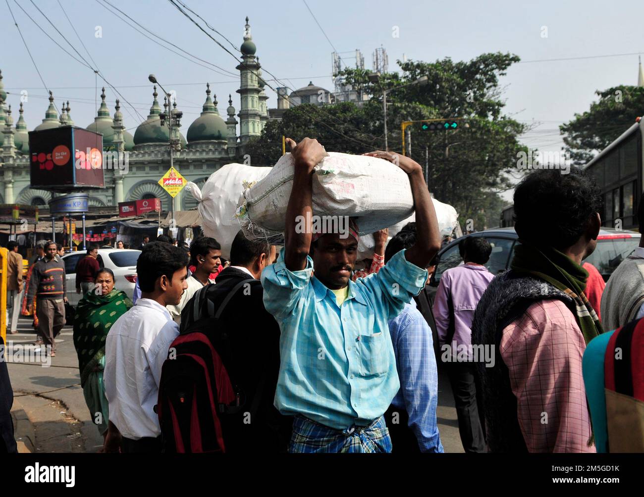 Tipu Sultan mosque, Esplanade, Kolkata, India. Stock Photo