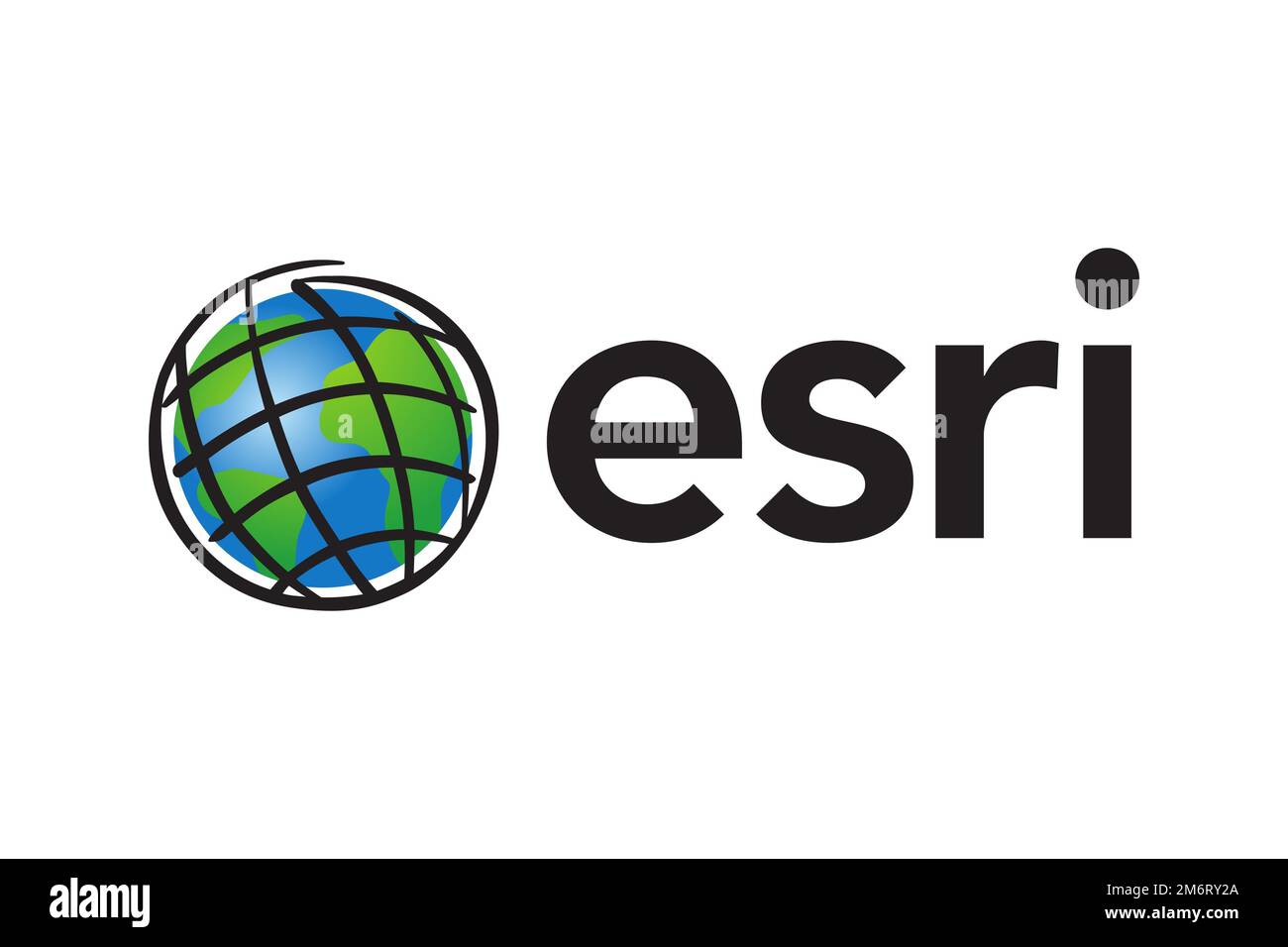 Esri, Logo, White background Stock Photo