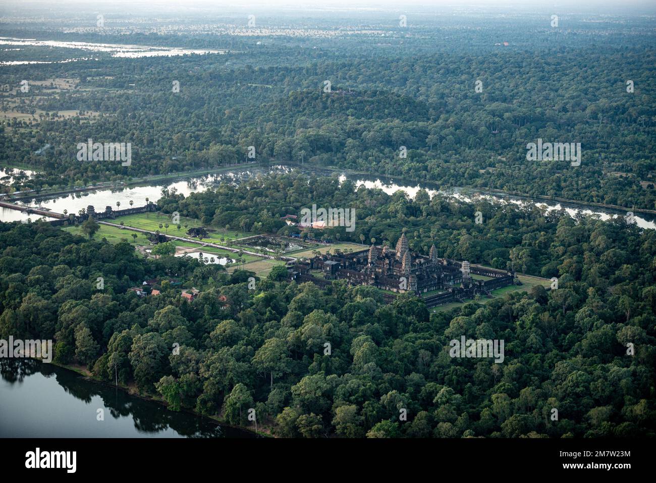 Aerial photography Cambodia Stock Photo