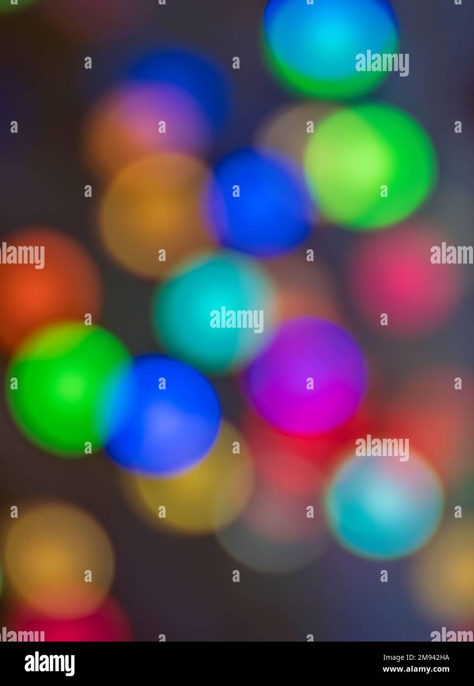 Abstract multicolored circles of light Stock Photo