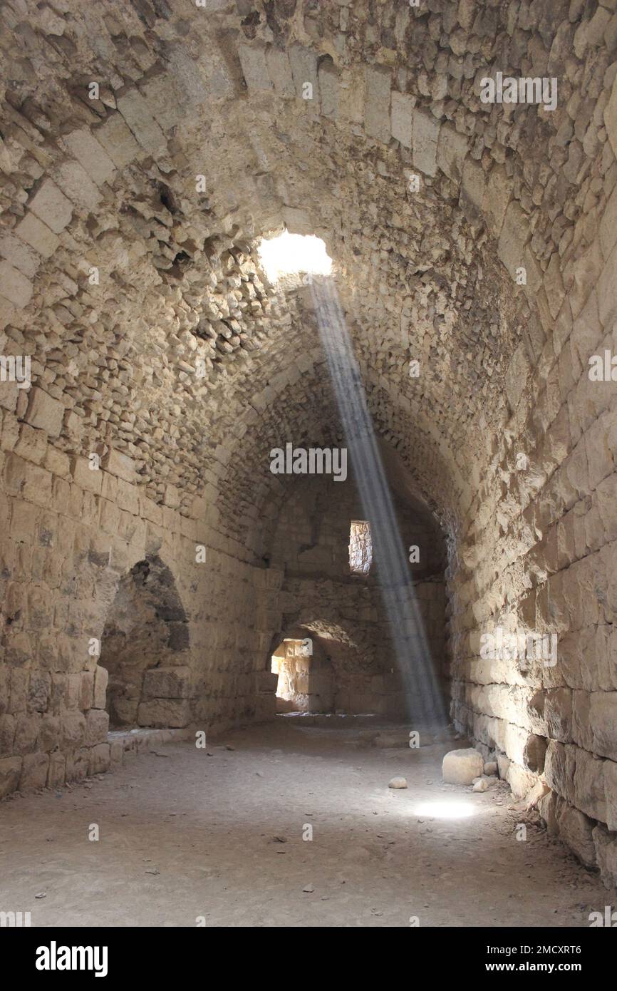 Kerak Castle, Al-Karak, Jordan Stock Photo