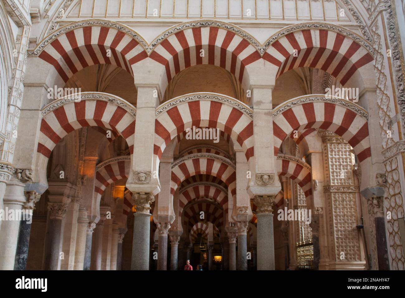 Hypostyle Prayer Hall, Mezquita, Cordoba, Andalusia, Spain Stock Photo