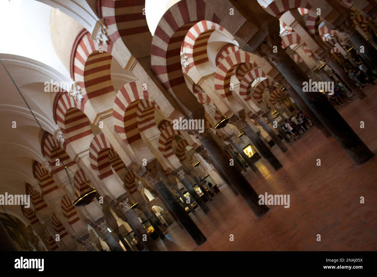 Hypostyle Prayer Hall, Mezquita, Cordoba, Andalusia, Spain Stock Photo