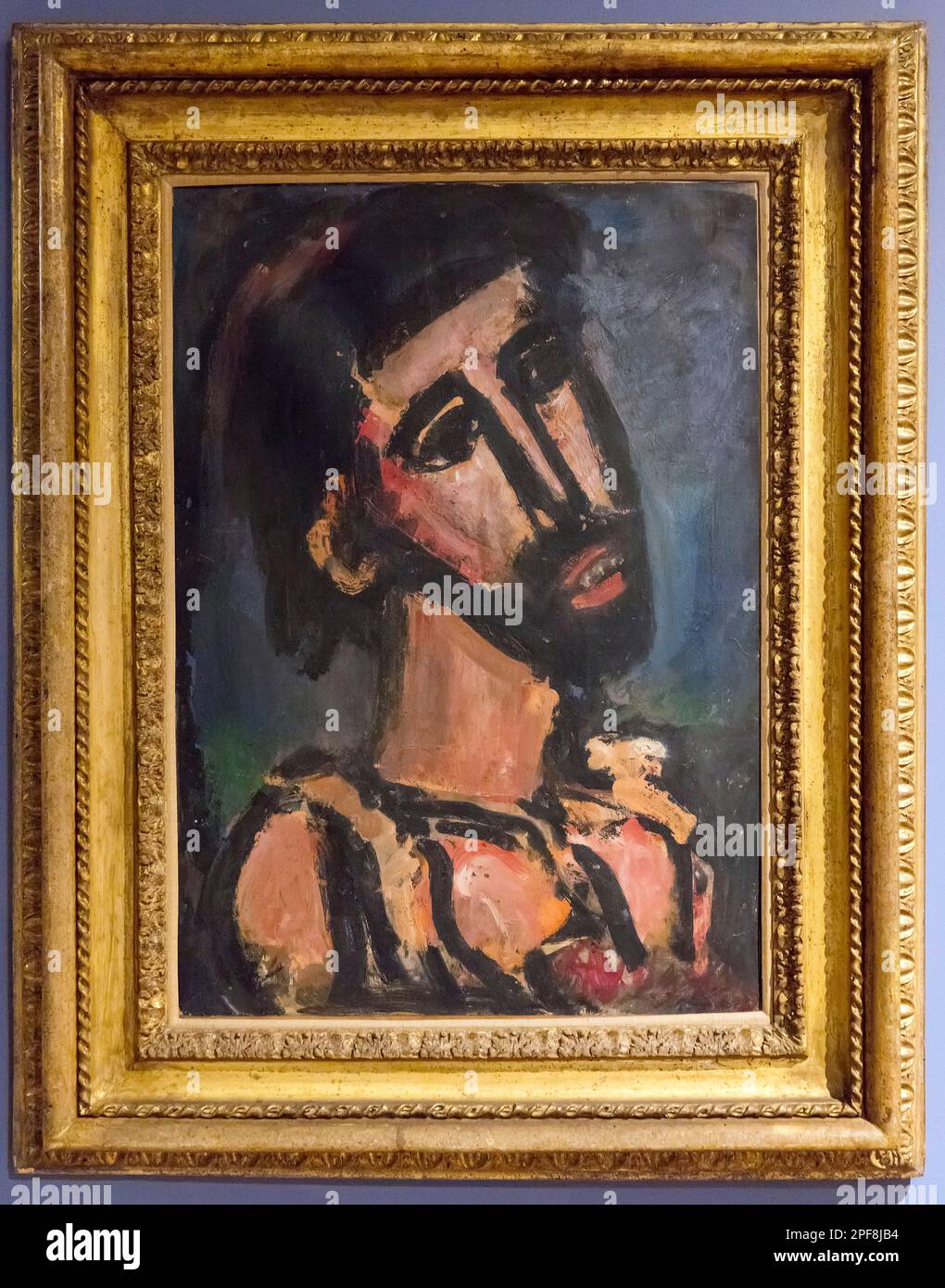 Saint John the Baptist painting by Georges Rouault in the Soumaya Museum, Mexico City, Mexico Stock Photo