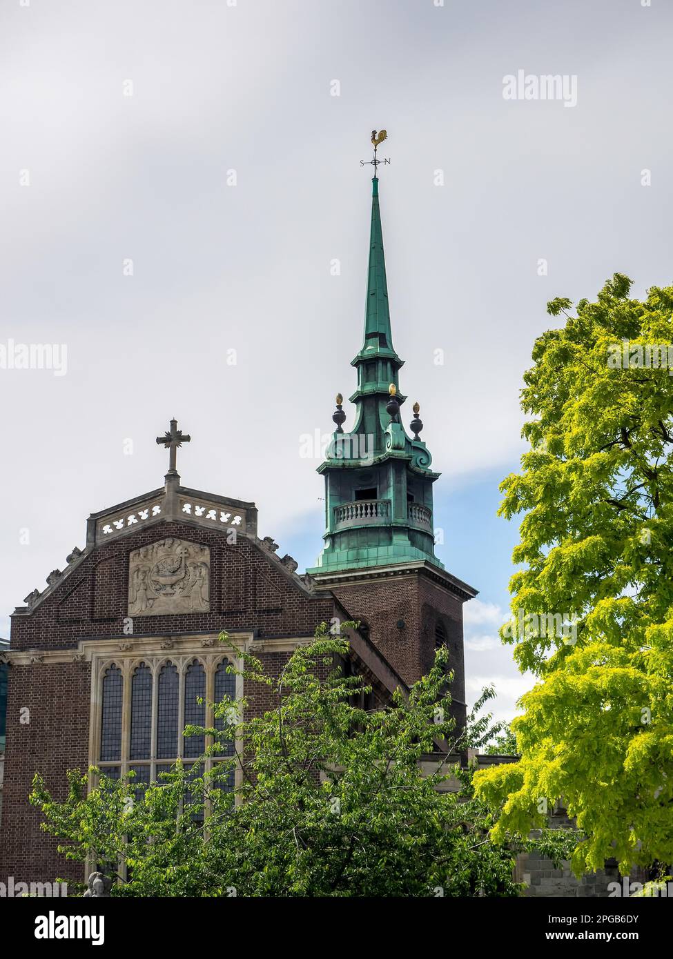 All Hallows by the Tower Church in London Stock Photo