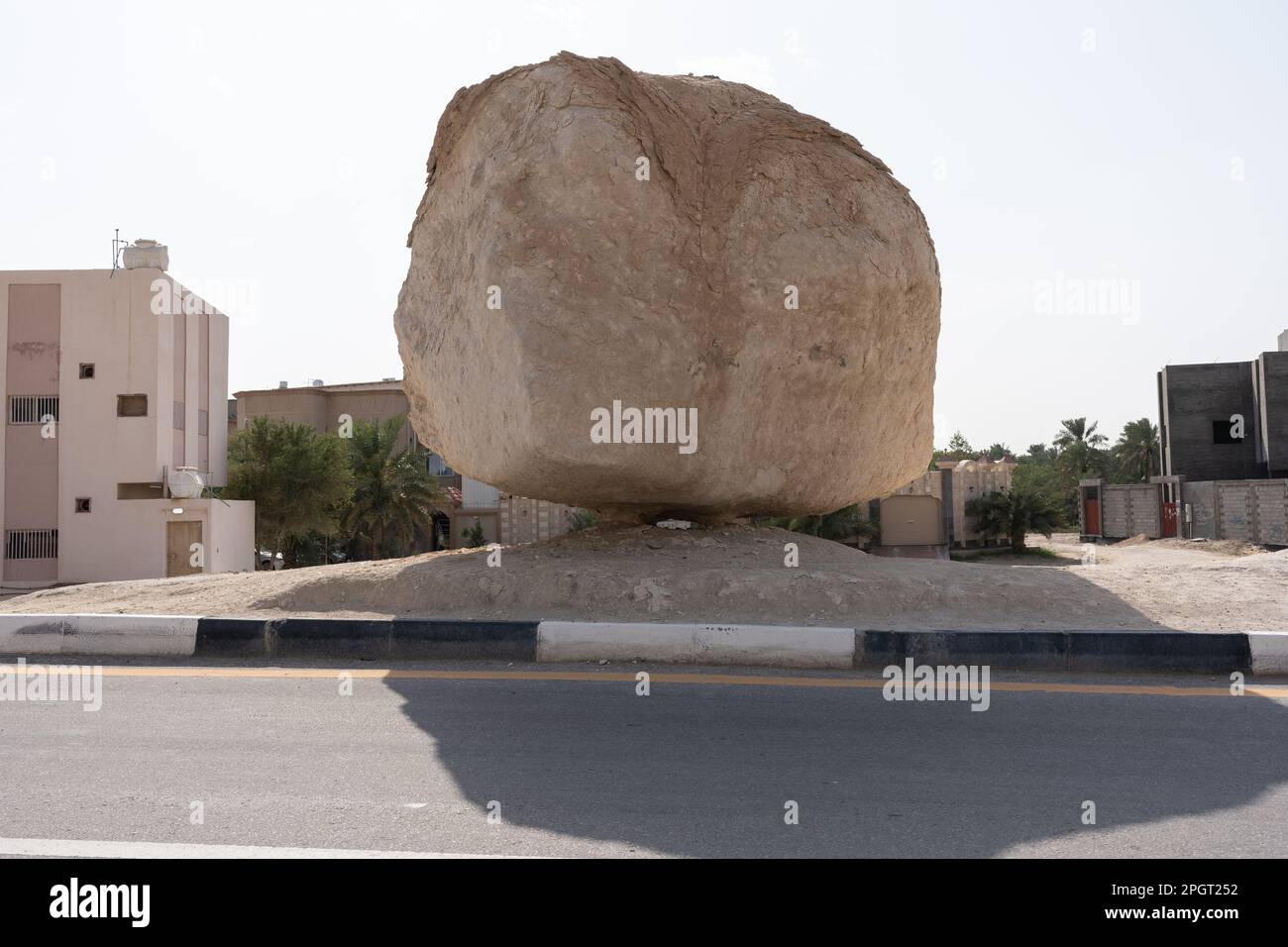 Floating rock in Al Hasa, Al Hofuf Saudi Arabia Stock Photo