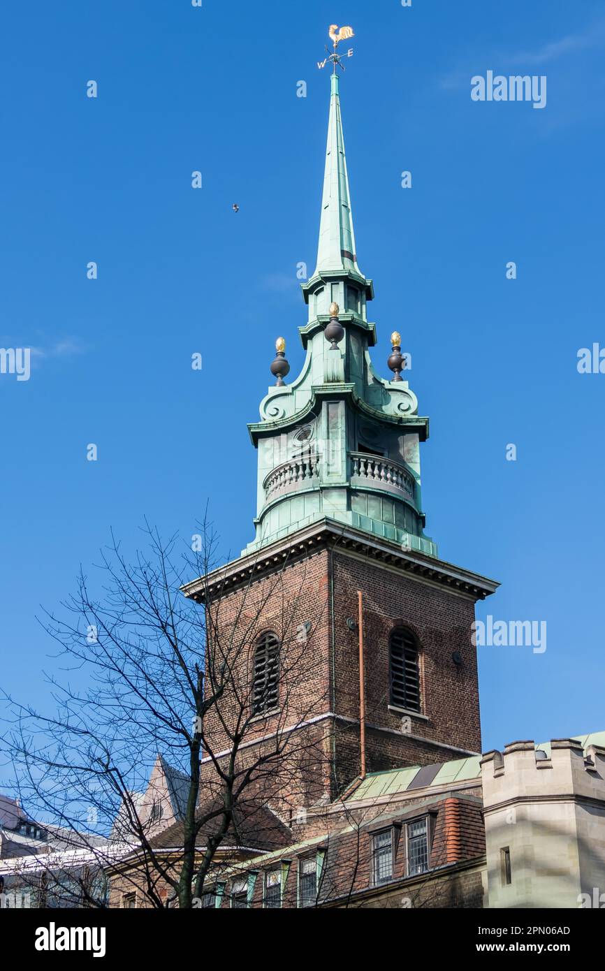 All Hallows by the Tower Church in London Stock Photo