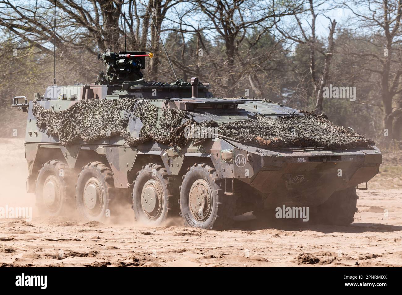 The Boxer armoured fighting vehicle of the Royal Netherlands Army. Stock Photo