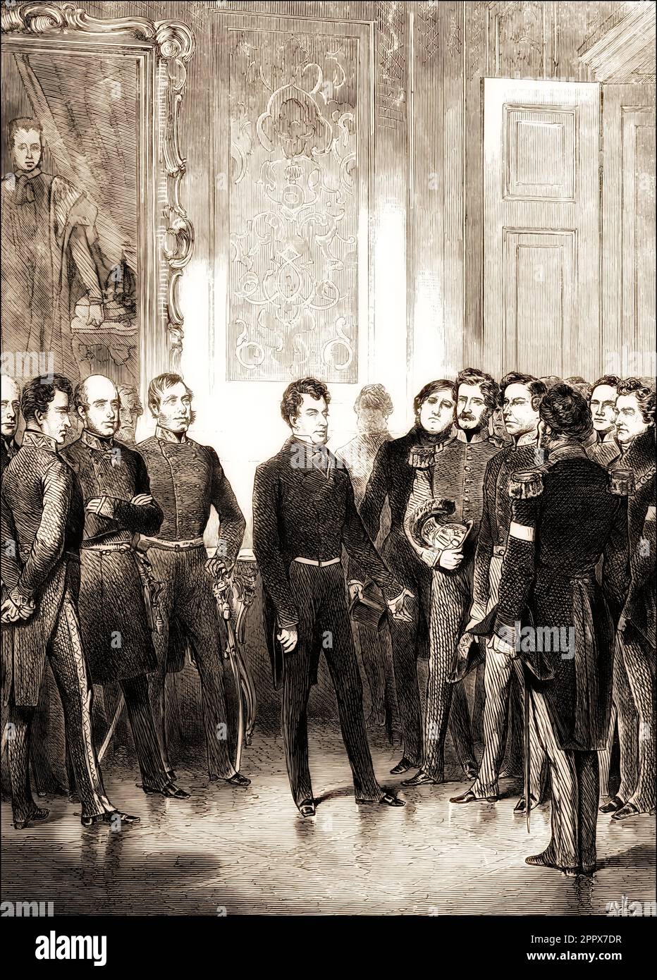 Abdication of Prince Klemens Wenzel von Metternich, 1773-1859, statesman in Imperial Austria Stock Photo