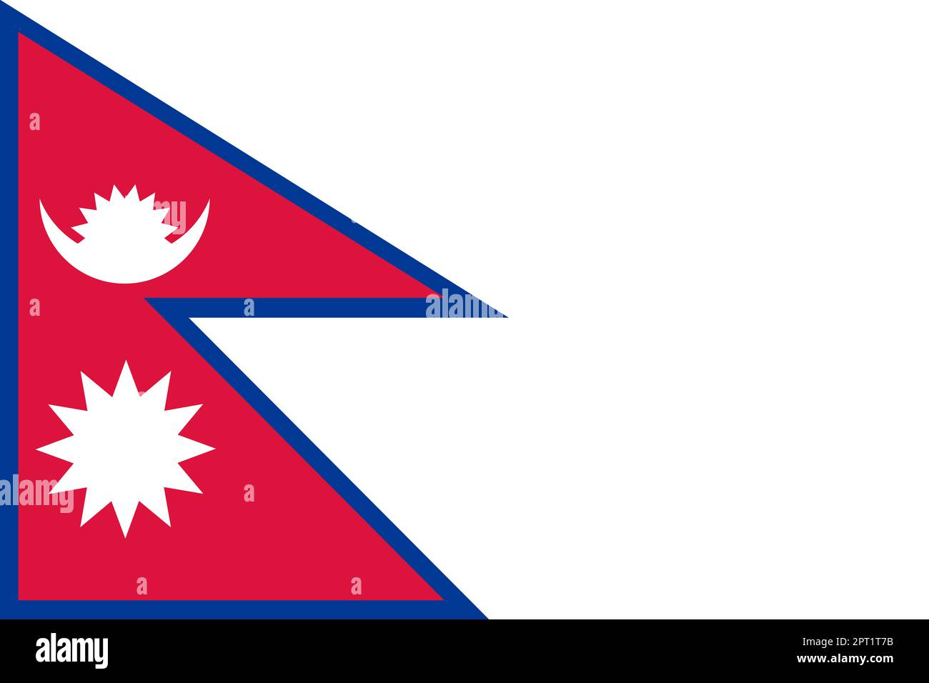 A Nepal flag background illustration with clipping path to remove white ...