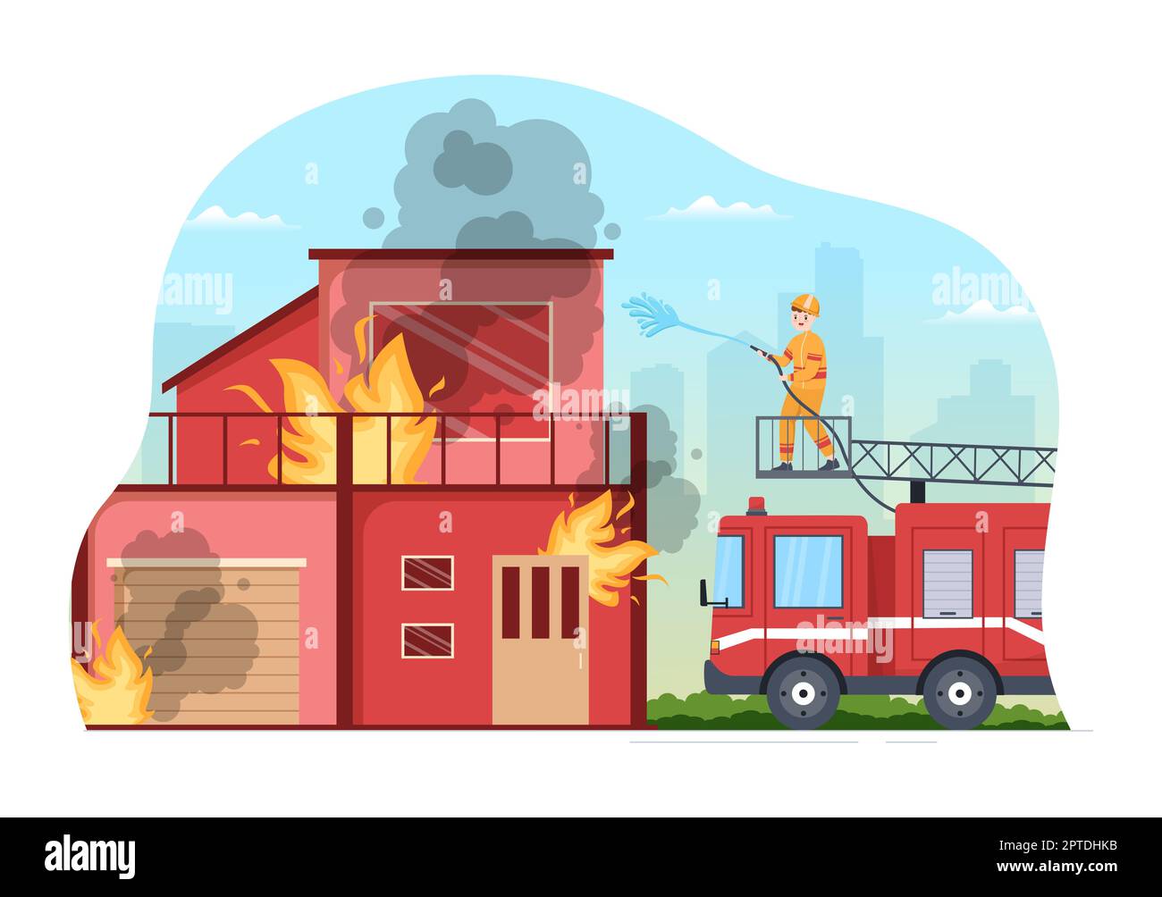 Cartoon Fire House