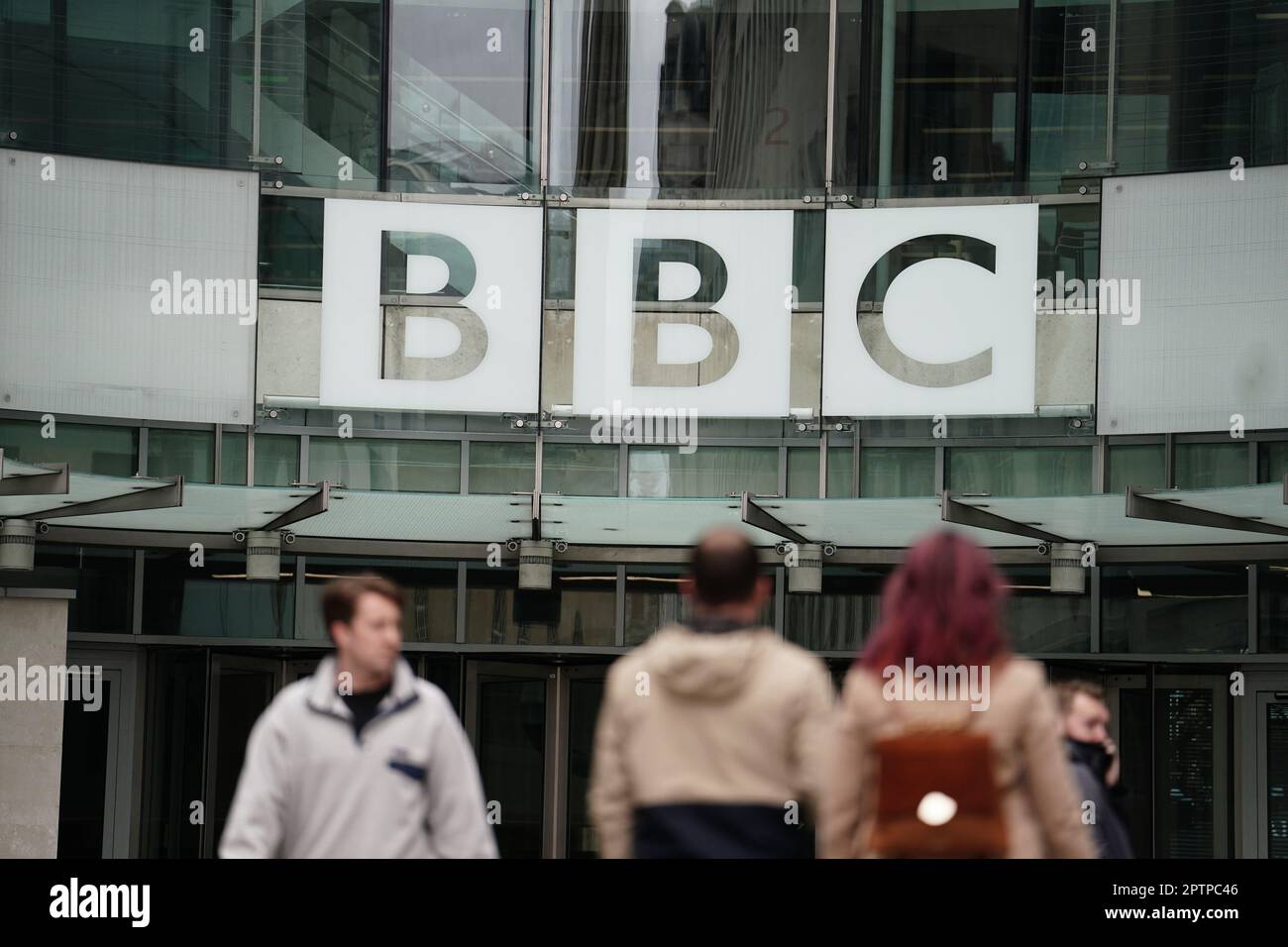 BBC Broadcasting House in Portland Place, London. The BBC chairman Richard Sharp has announced he is quitting to 'prioritise the interests' of the broadcaster after a report by Adam Heppinstall found he breached the governance code for public appointments. Mr Sharp conceded after Adam Heppinstall KC's report into his appointment found he 'failed to disclose potential perceived conflicts of interest'. Picture date: Friday April 28, 2023. Stock Photo