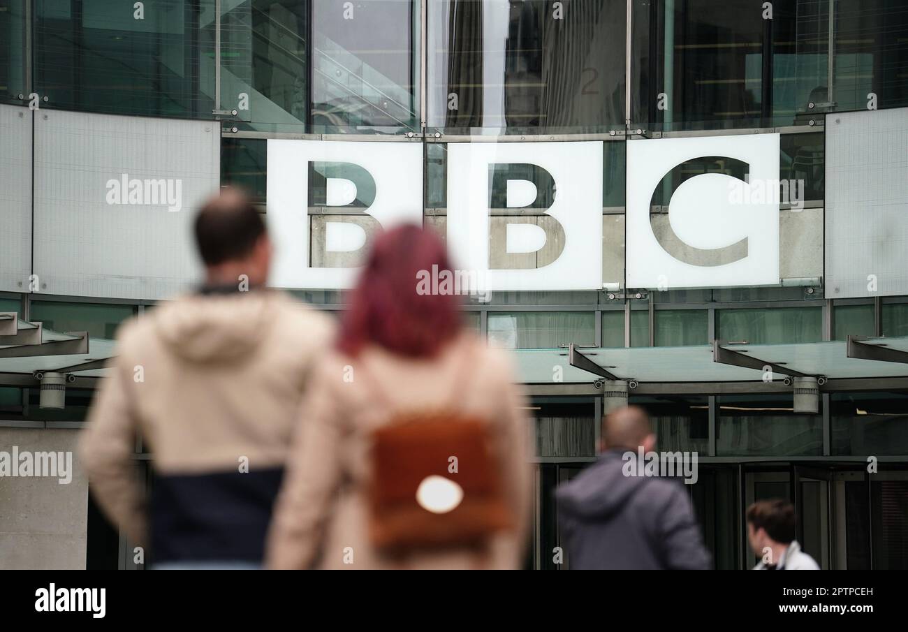 BBC Broadcasting House in Portland Place, London. The BBC chairman Richard Sharp has announced he is quitting to 'prioritise the interests' of the broadcaster after a report by Adam Heppinstall found he breached the governance code for public appointments. Mr Sharp conceded after Adam Heppinstall KC's report into his appointment found he 'failed to disclose potential perceived conflicts of interest'. Picture date: Friday April 28, 2023. Stock Photo