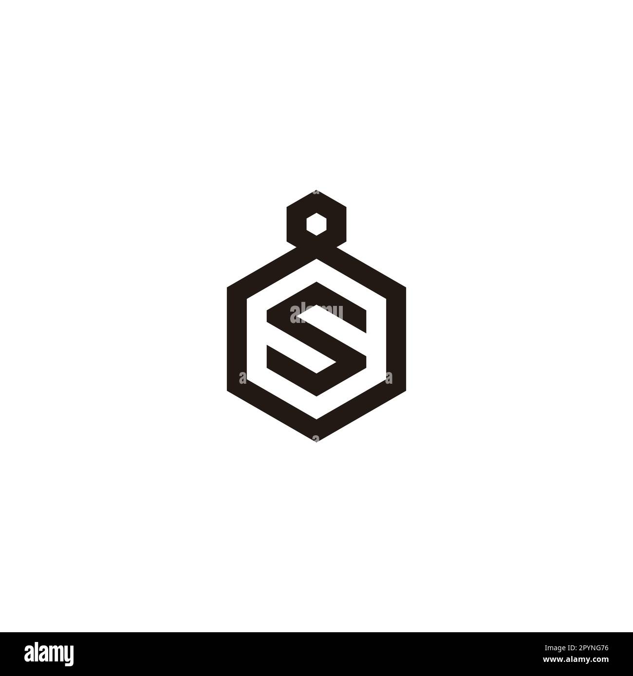 Letter S in 8, hexagon geometric symbol simple logo vector Stock Vector ...