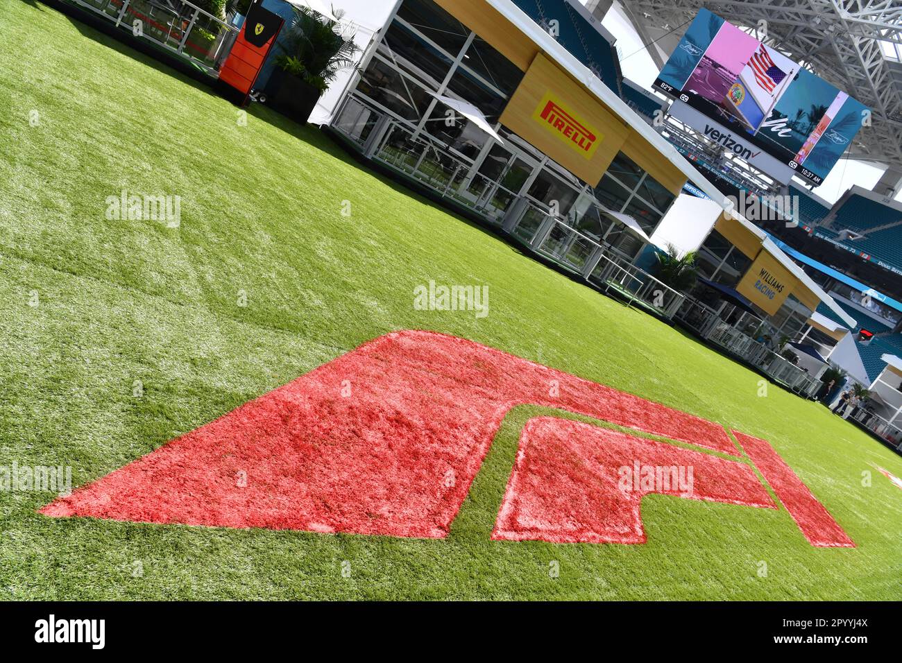 MIAMI Florida, USA. , . F1 LOGO - fee liable image, copyright Paolo PEDICELLI/ATP images (PEDICELLI Paolo/ATP/SPP) Credit: SPP Sport Press Photo. /Alamy Live News Stock Photo