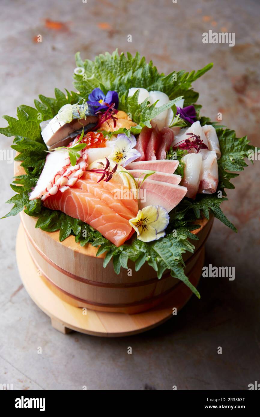 Various sashimi (Japan) Stock Photo