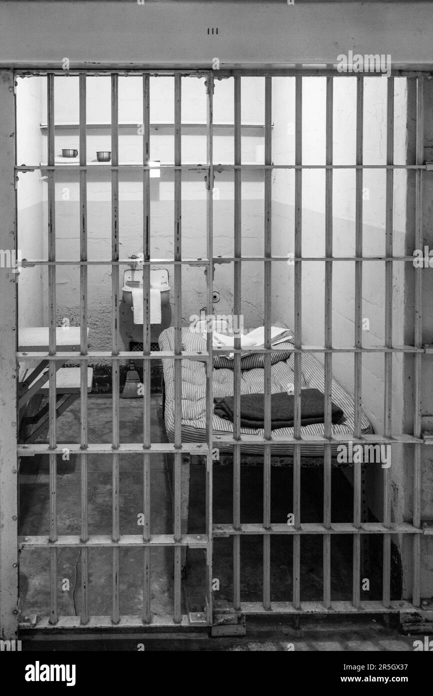 Prison island san francisco Black and White Stock Photos & Images - Alamy