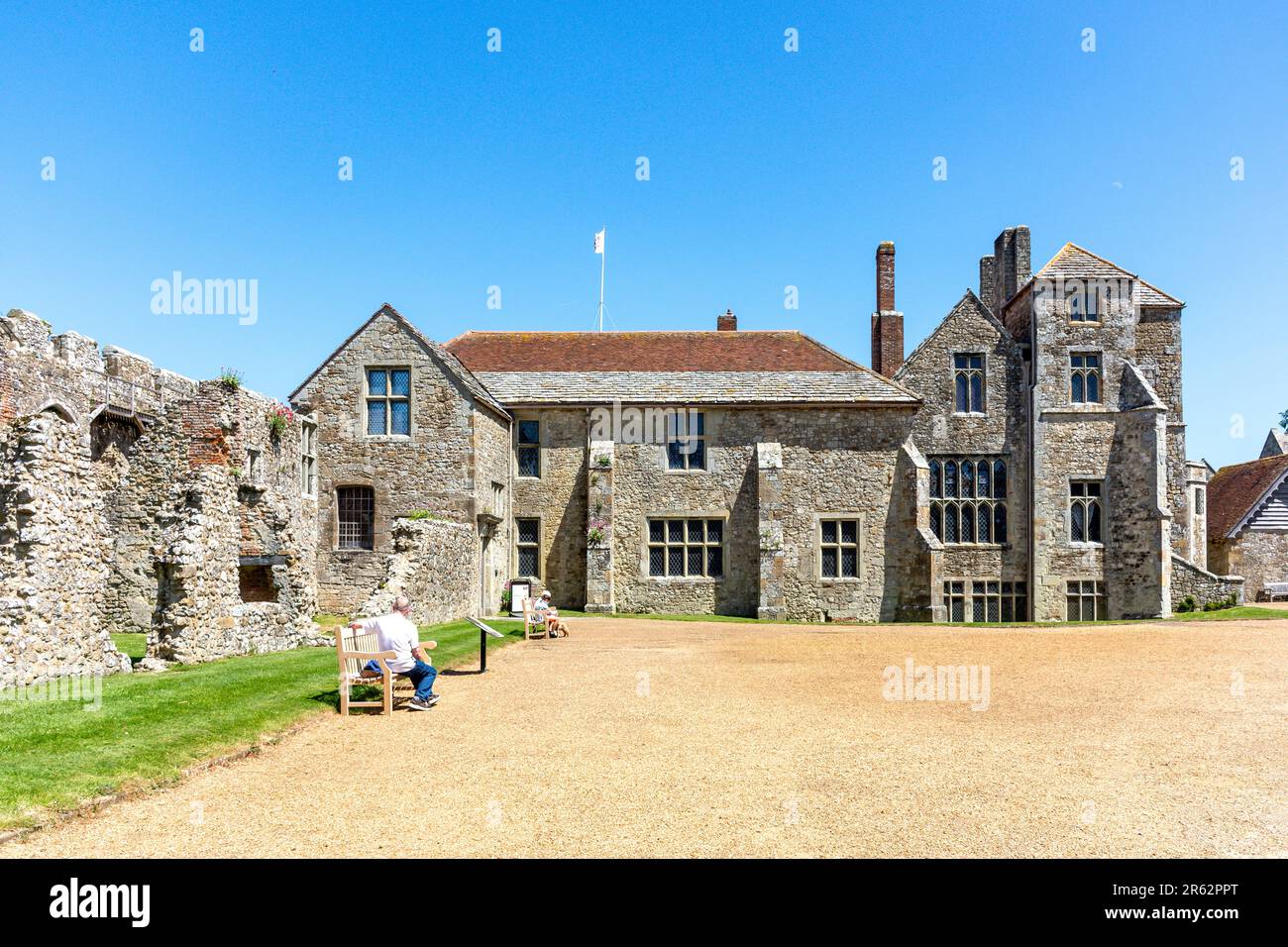 Carisbrooke Castle Museum and Great Hall,  Carisbrooke Castle, Carisbrooke, Isle of Wight, England, United Kingdom Stock Photo