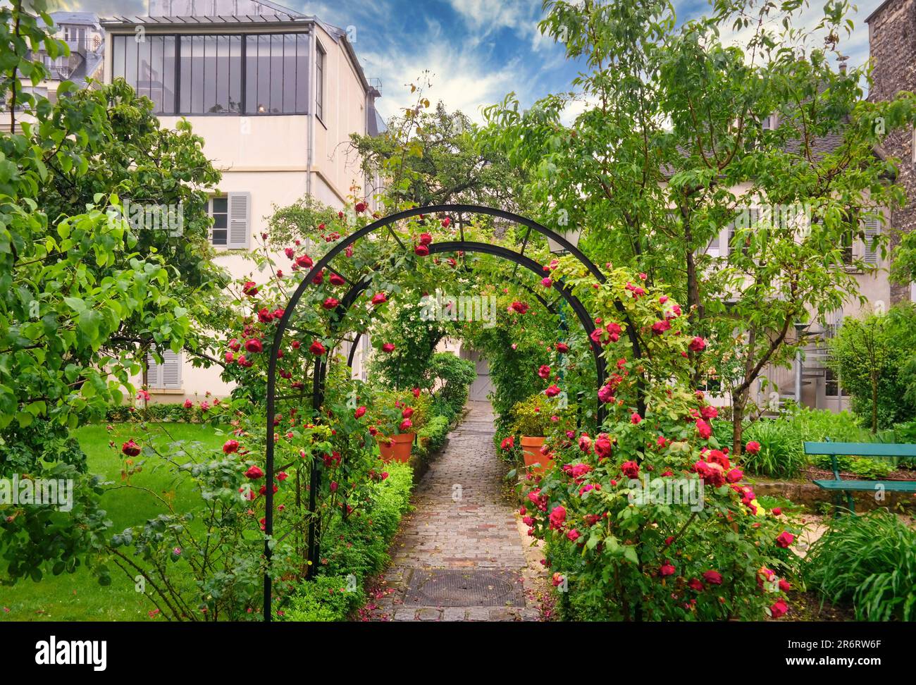 Paris, Montmartre Museum Atelier (Suzanne Valadon, Emile Bernard, Auguste Renoir) Stock Photo