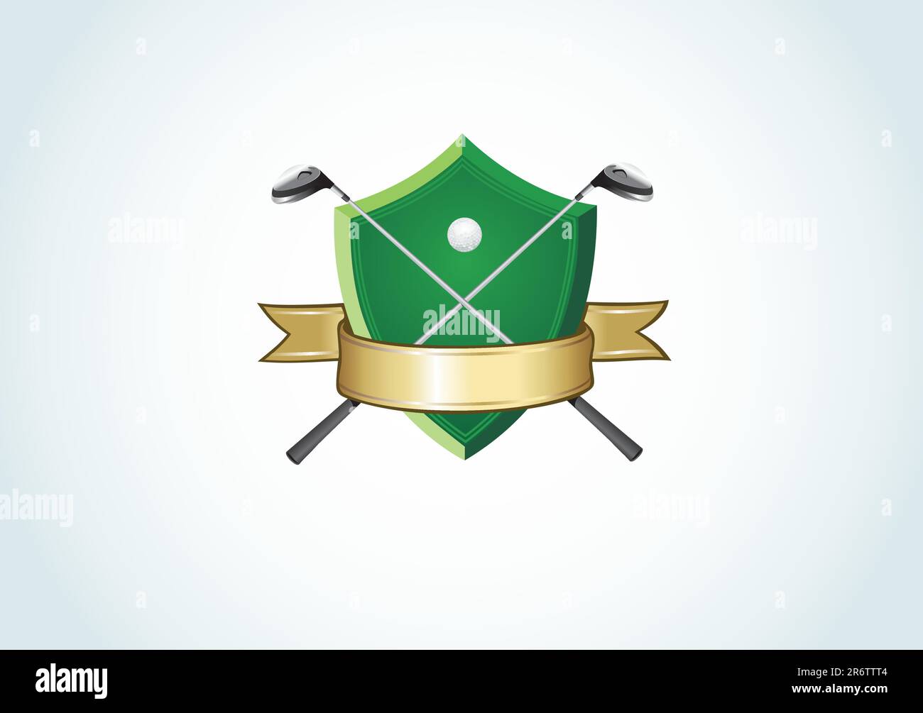 Detail logo for private or public golf club Stock Vector